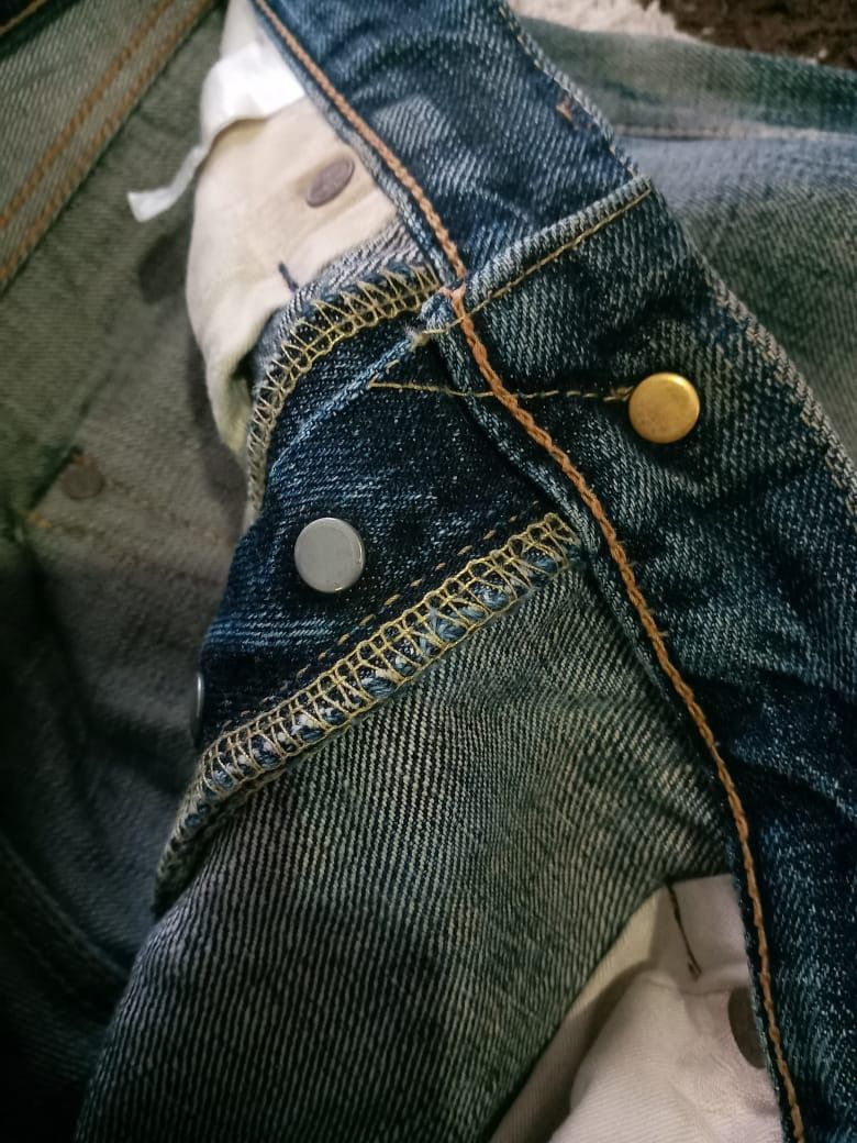 Japanese Brand × Momotaro Jeans × Vintage Vintage Distress Momotaro selvadge Jeans Size US 31 - 9 Thumbnail