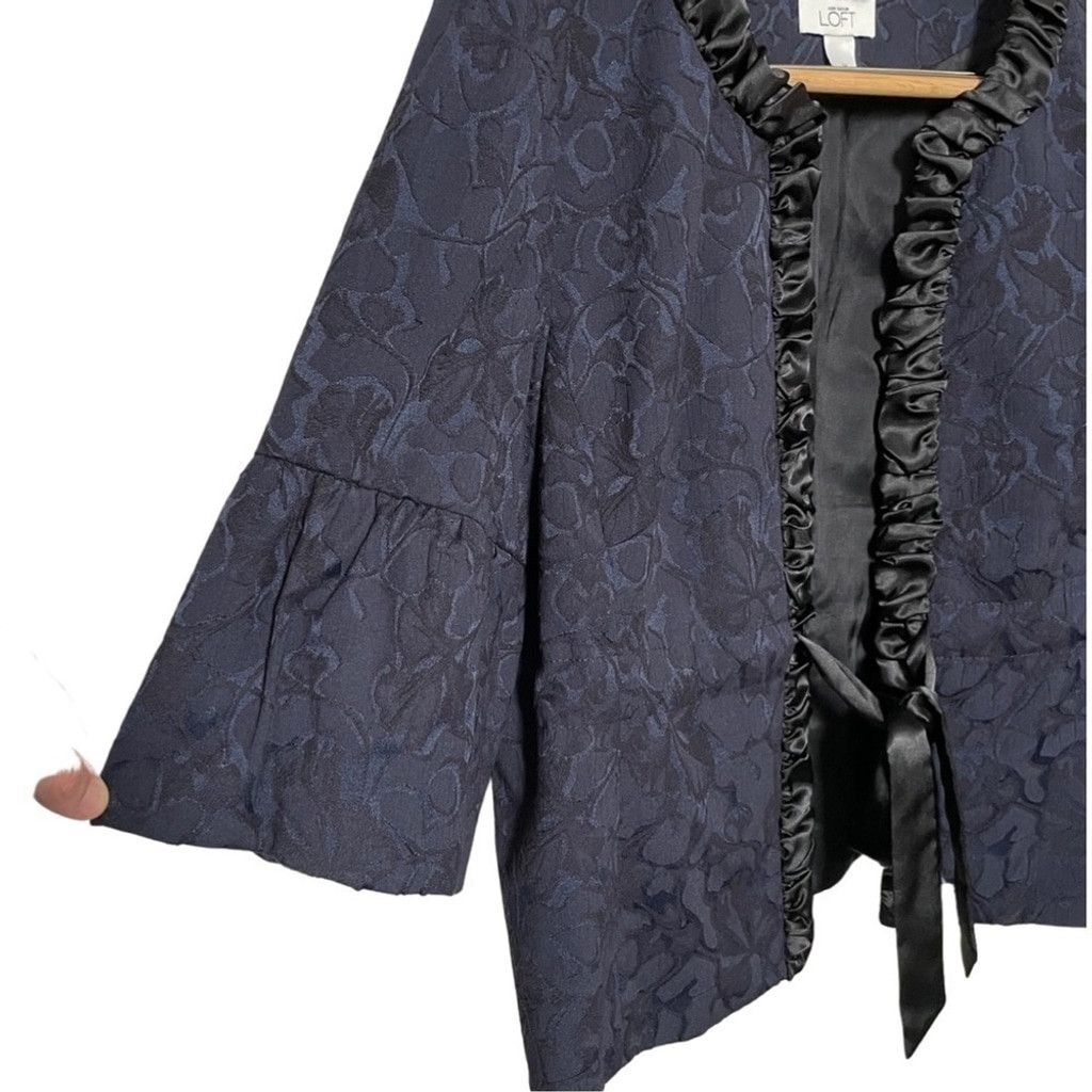 Loft Loft by Ann Taylor Blue Black Jacket. Size XL / US 12-14 / IT 48-50 - 6 Thumbnail
