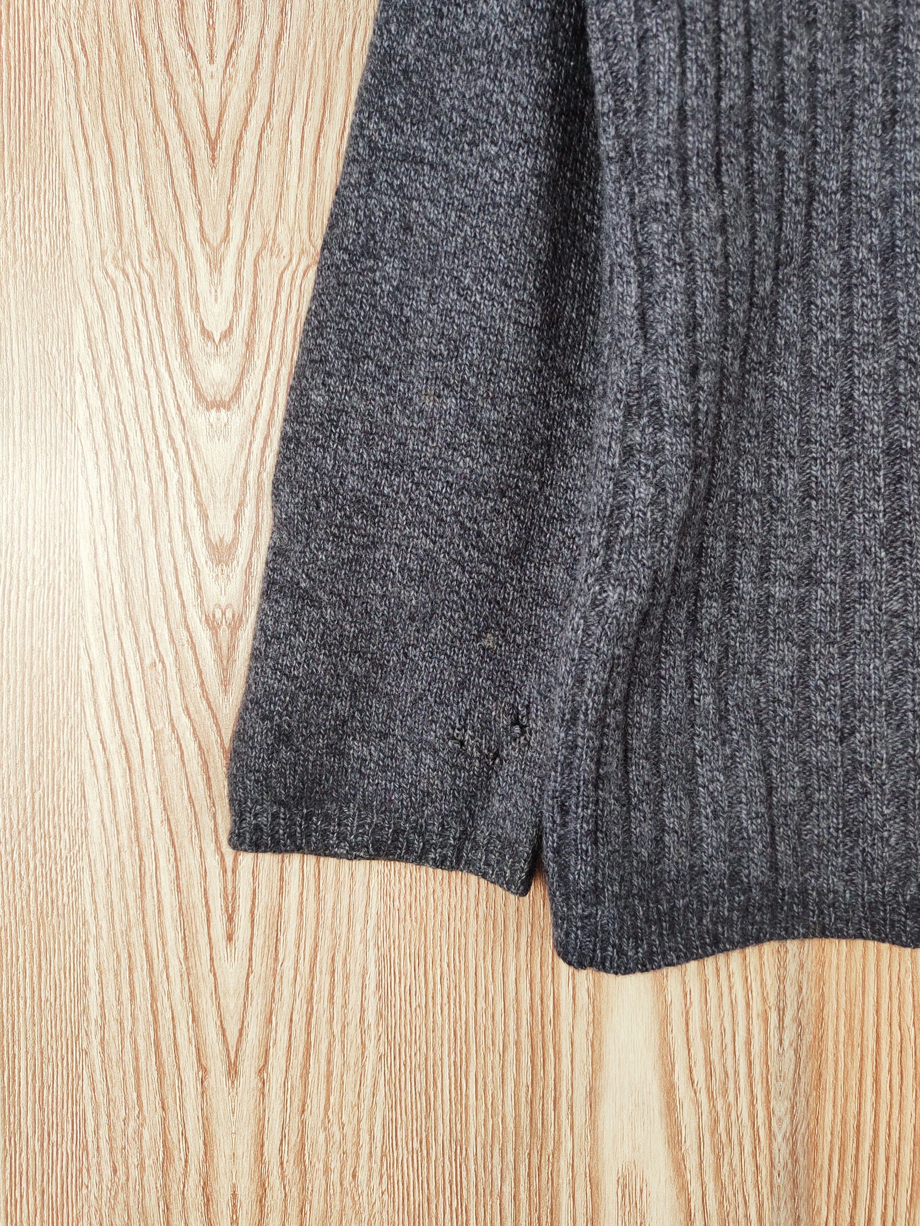 Homespun Knitwear × Japanese Brand × Vintage De Kazuko Black ripped Knitwear Cardigan #W045 Size US M / EU 48-50 / 2 - 7 Thumbnail