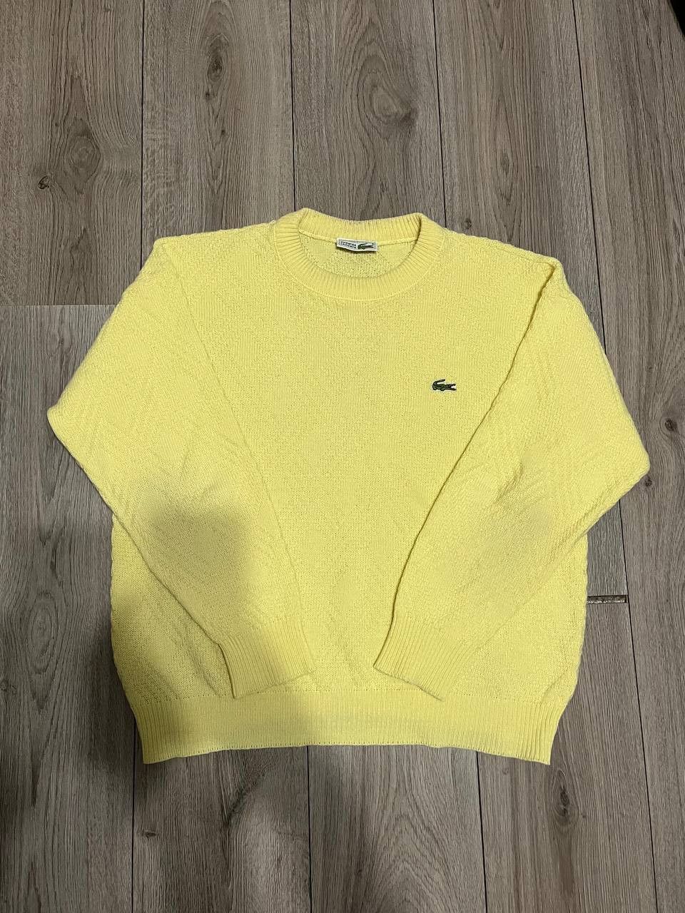 Lacoste VINTAGE 90's LACOSTE CHEMISE knit Yellow Wool sweater Size US M / EU 48-50 / 2 - 1 Thumbnail
