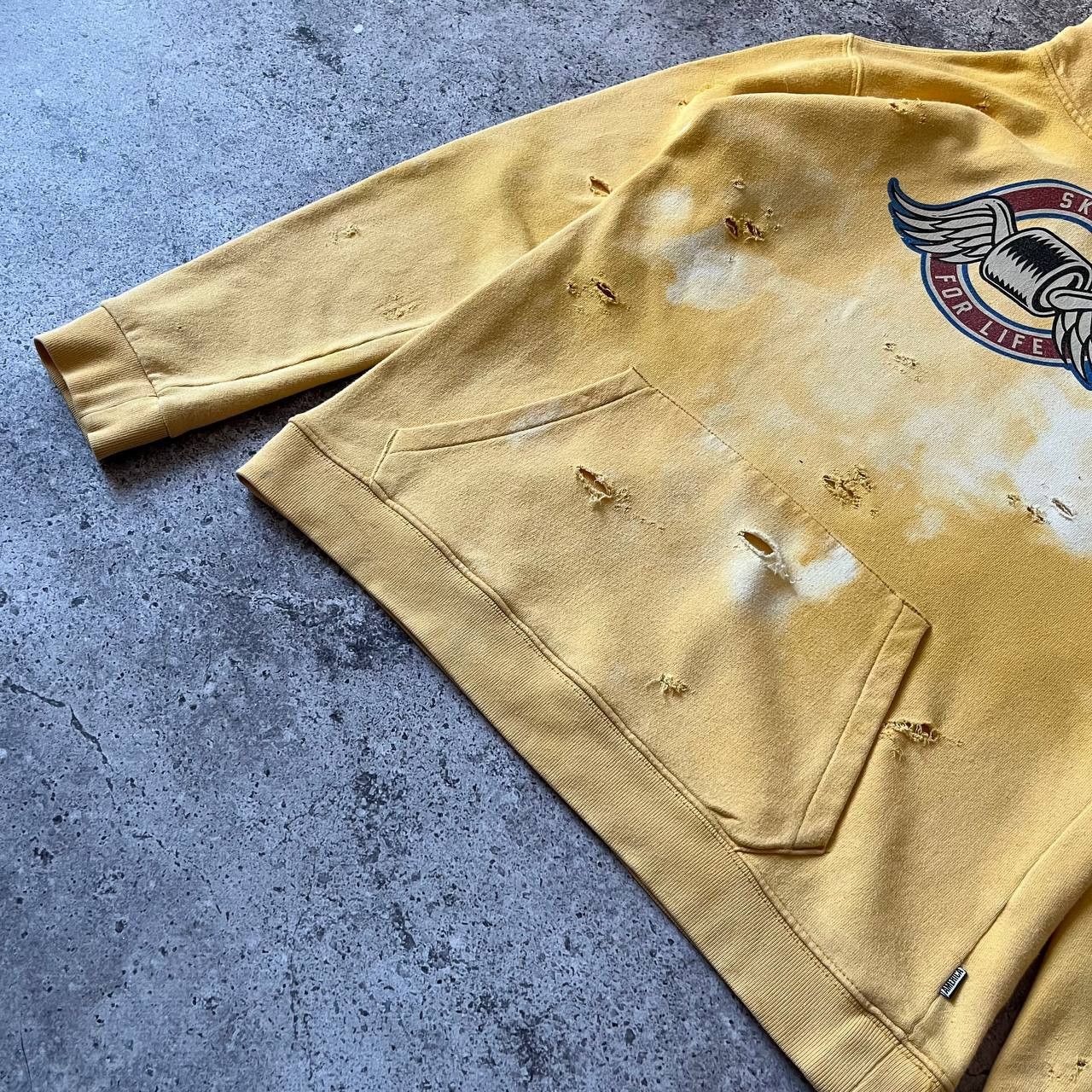Shorty's Skateboards × Unsound Rags × Vintage Vintage Y2K Skate 4 Life Distressed Faded Hoodie Size US S / EU 44-46 / 1 - 6 Thumbnail