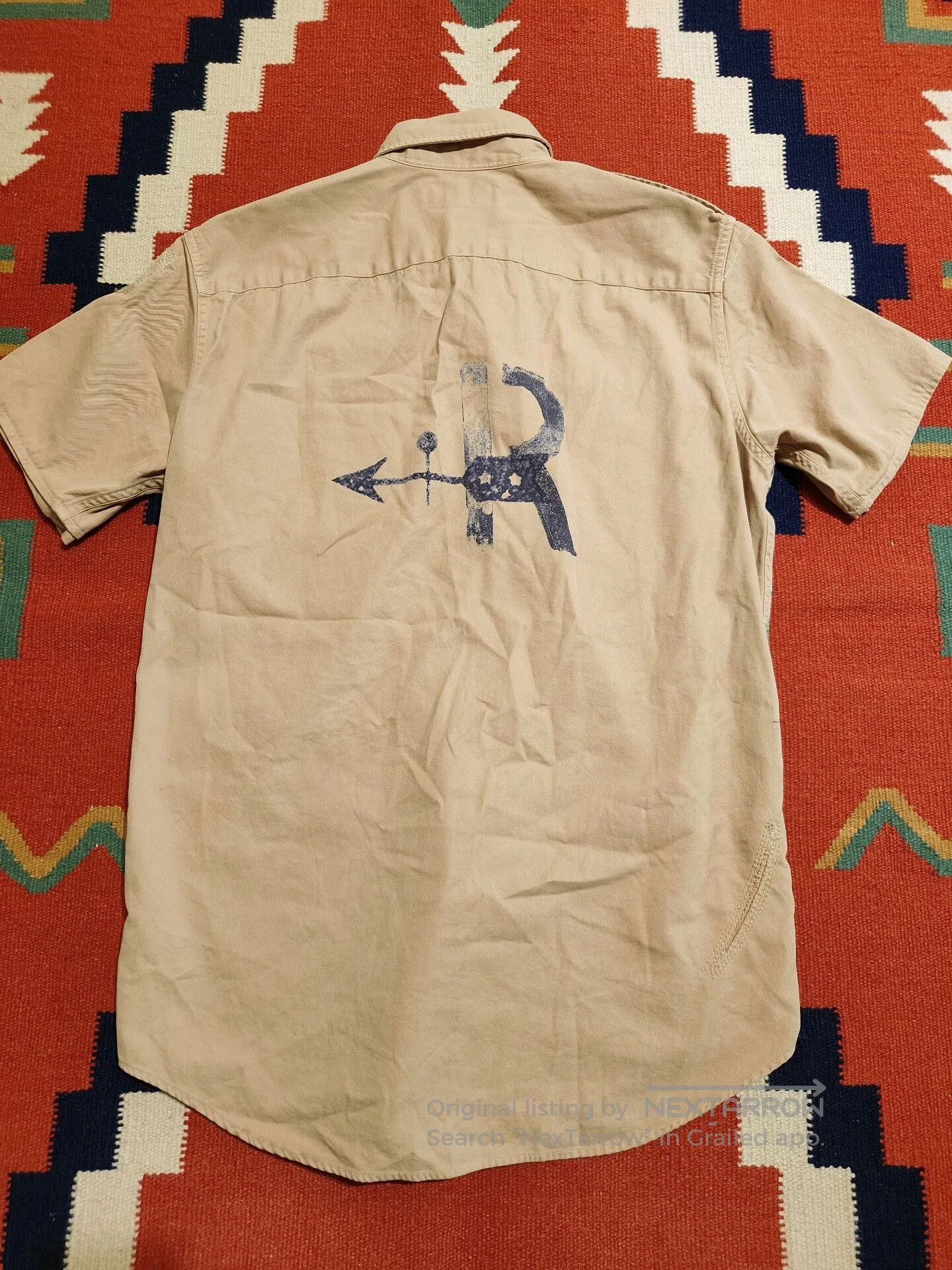 Polo Ralph Lauren Vintage RL Fishing Patch Short Sleeve Shirt. Size US S / EU 44-46 / 1 - 3 Thumbnail