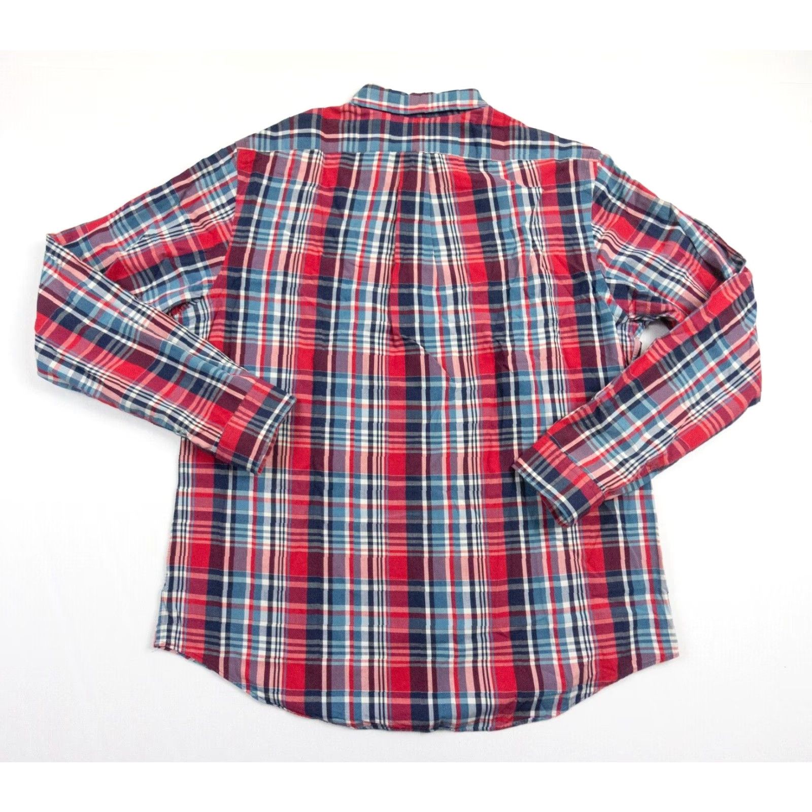 Ralph Lauren Ralph Lauren Button-Down Shirt Men XL Red Check Plaid Custom Fit Long Sleeve Button-Up Shirt - Preppy Style, Men’s XL Red Polo DLX? Size US XL / EU 56 / 4 - 5 Thumbnail