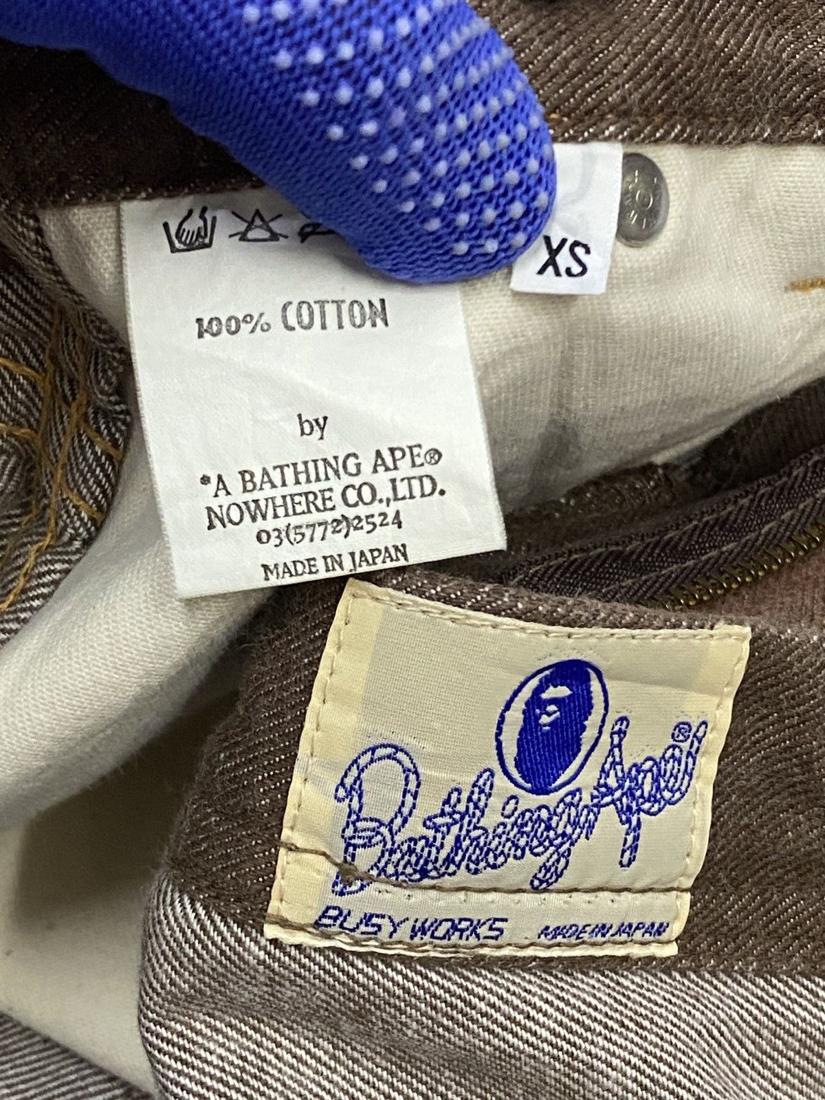 Bape Vintage A Bathing Ape Busyworks Double Knee Denim Size US 28 / EU 44 - 10 Thumbnail