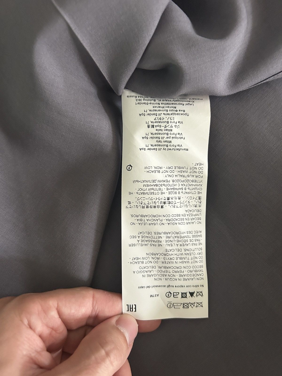 Jil Sander Jil Sander Short Sleeve Shirt Lilac Size US S / EU 44-46 / 1 - 7 Thumbnail