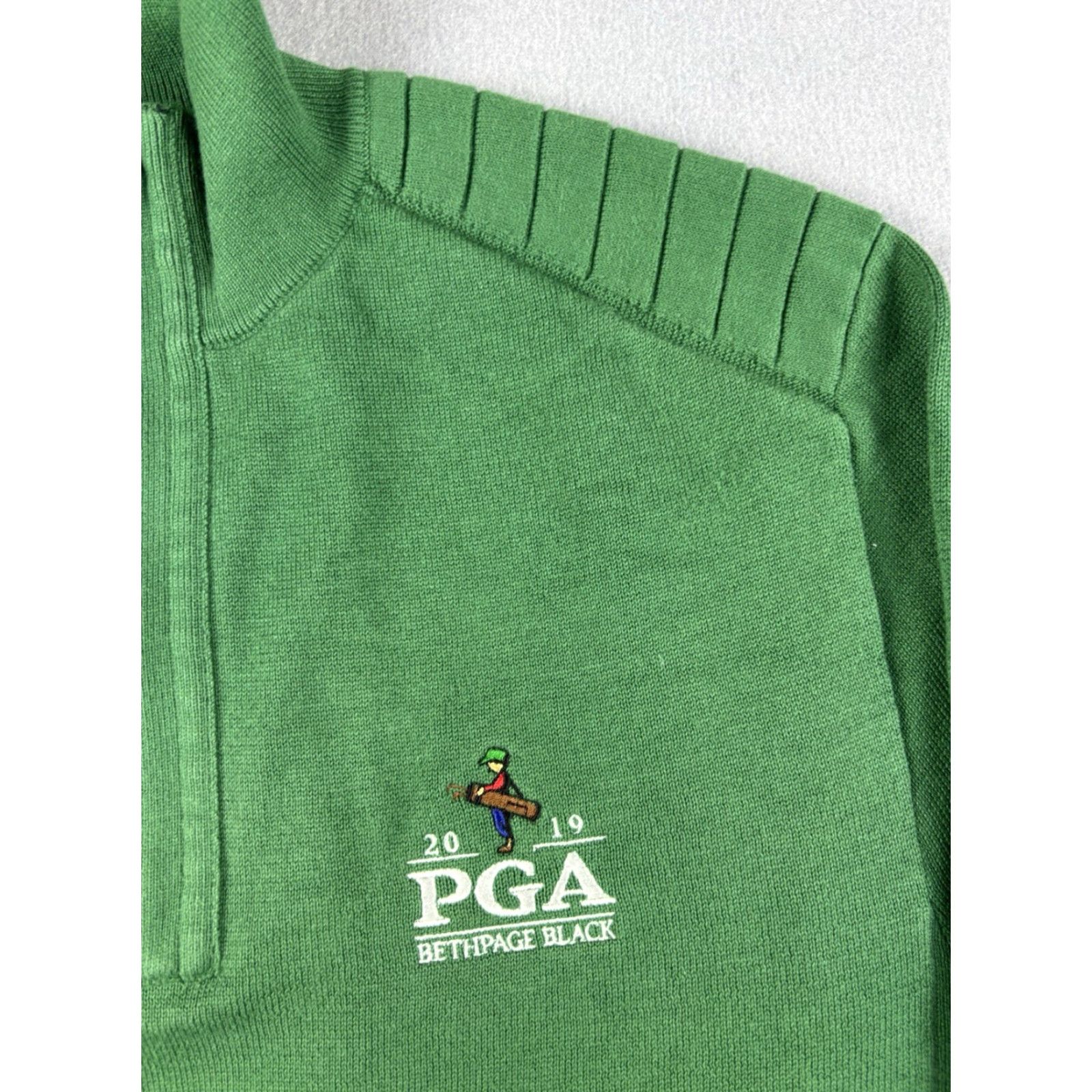 Ralph Lauren RLX Ralph Lauren Sweater Men’s Size Small Green Mock Neck Pullover 1/4 Zip Golf Bethpage Black PGA Tour Solid Knit Size US S / EU 44-46 / 1 - 4 Thumbnail