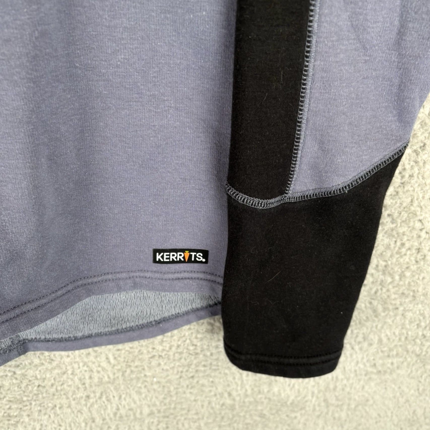 Vintage Kerrits Riding Shirt Women Small Blue Gray 1/4 Zip Mock Neck Pullover Equestrian Size S / US 4 / IT 40 - 2 Thumbnail