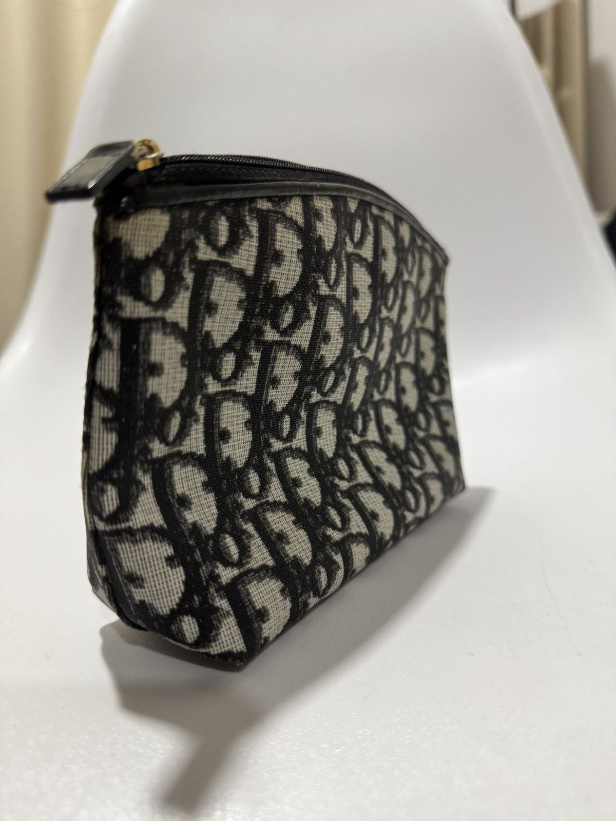 Christian Dior Monsieur × Vintage Christian Dior Trotter Canvas Pouch Nero Auth Size ONE SIZE - 2 Thumbnail