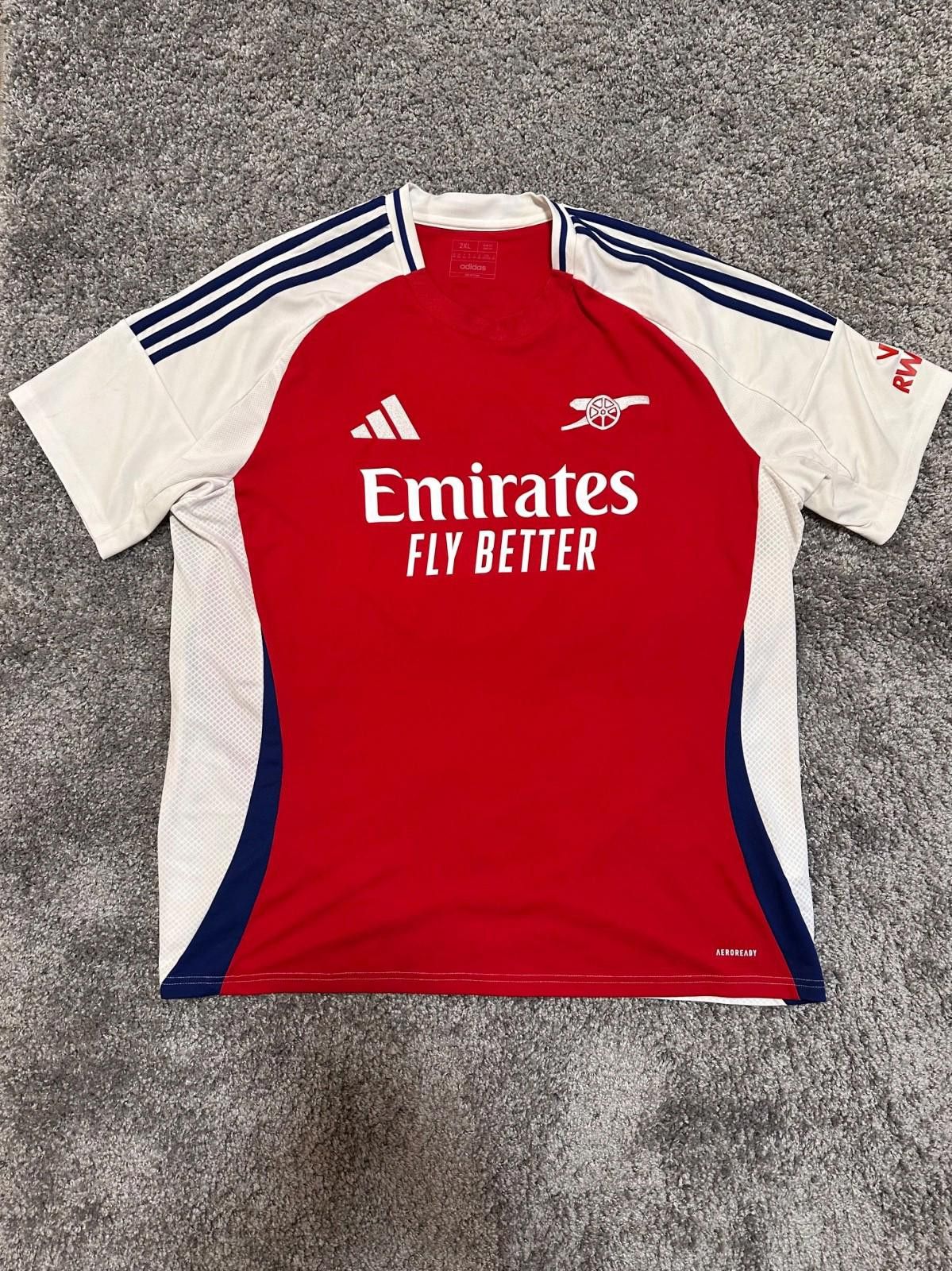 Adidas ODEGAARD Adidas Arsenal 2024/25 Football Shirt Soccer Jersey Size US XXL / EU 58 / 5 - 1 Thumbnail