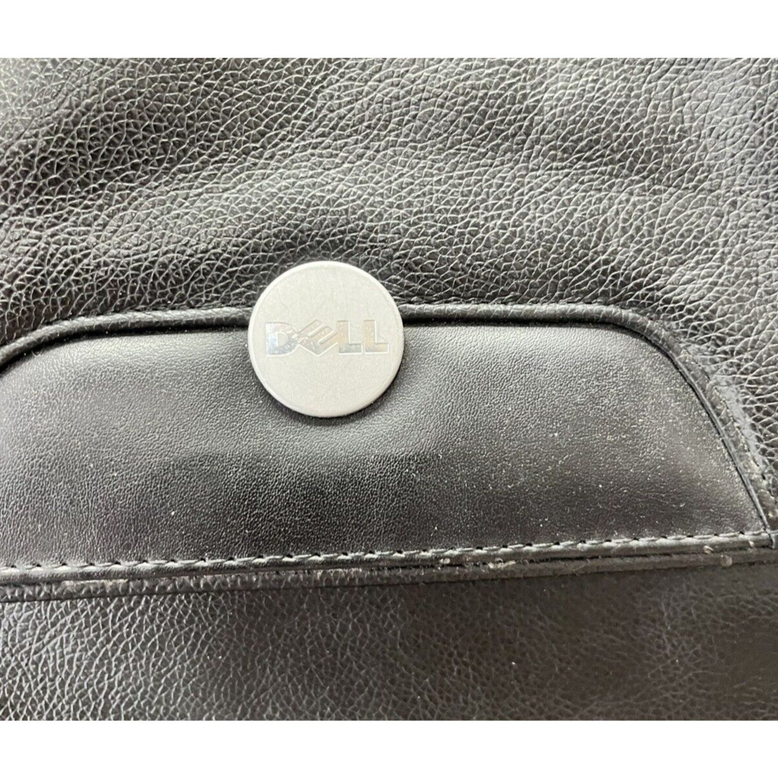Other Dell Leather Laptop Computer Carry-on Bag Black Briefcase Size ONE SIZE - 3 Thumbnail