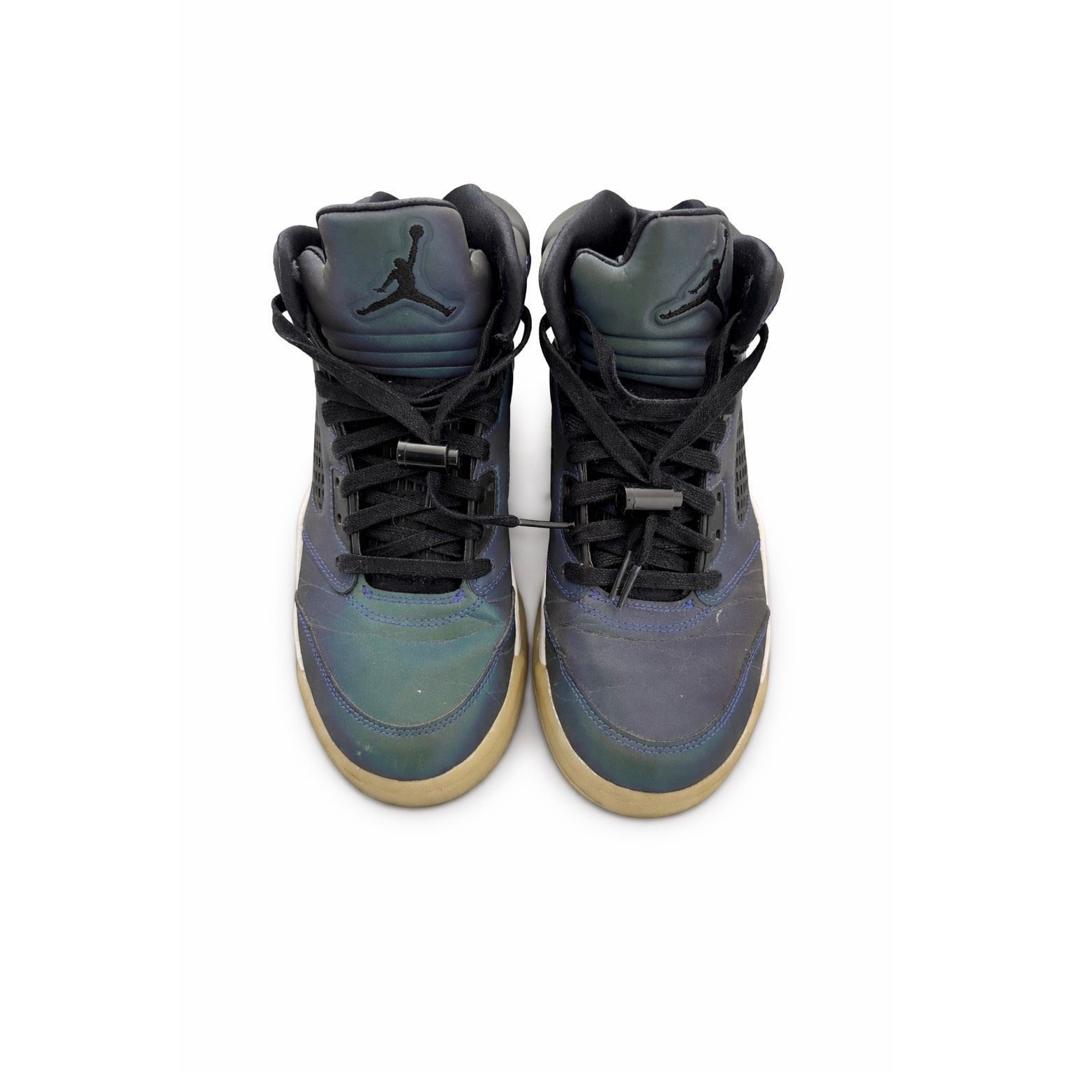 Jordan Brand Air Jordan 5 Retro Blue Iridescent Navy Black Men’s Size 6 S Size US 6 / EU 39 - 5 Thumbnail