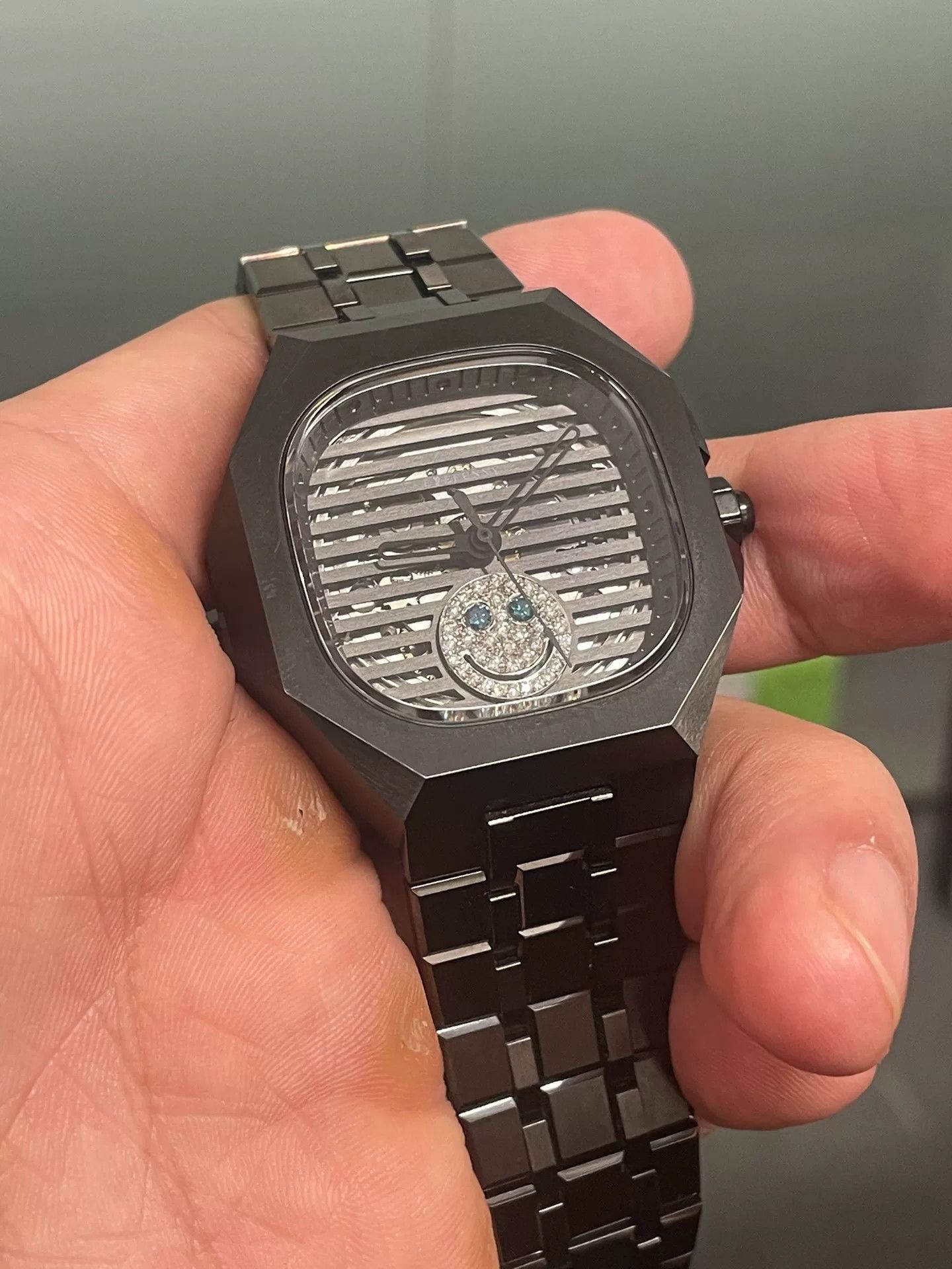Japanese Brand EyeFunny Diamond Smile Watch Size ONE SIZE - 1 Thumbnail