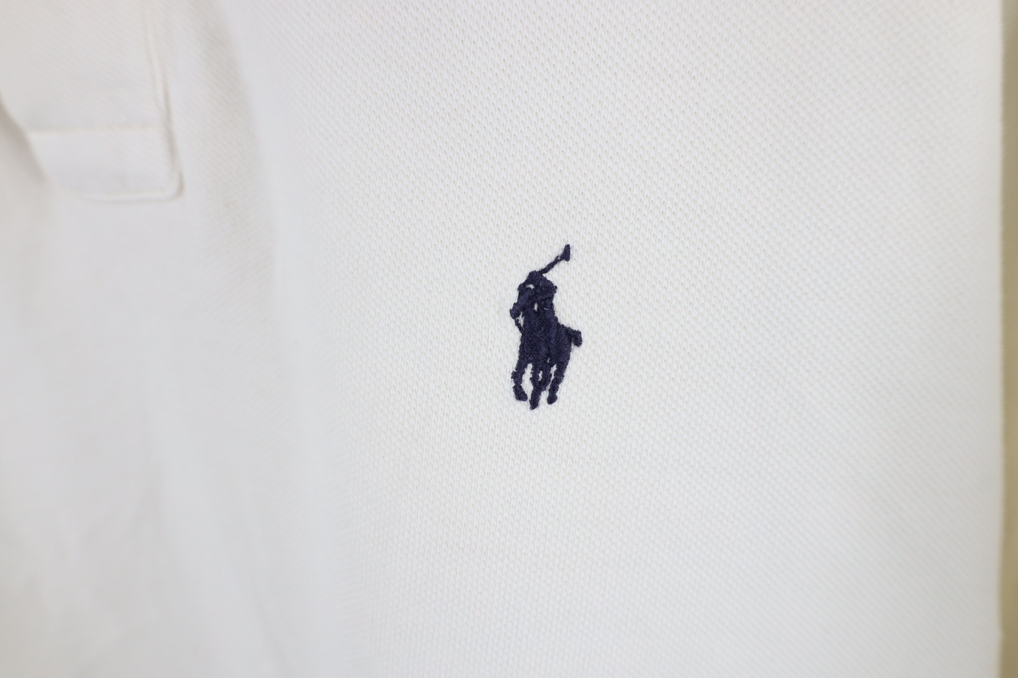 Ralph Lauren × Vintage Vintage 90s Ralph Lauren Collared Golf Polo Shirt White Size US XL / EU 56 / 4 - 4 Thumbnail