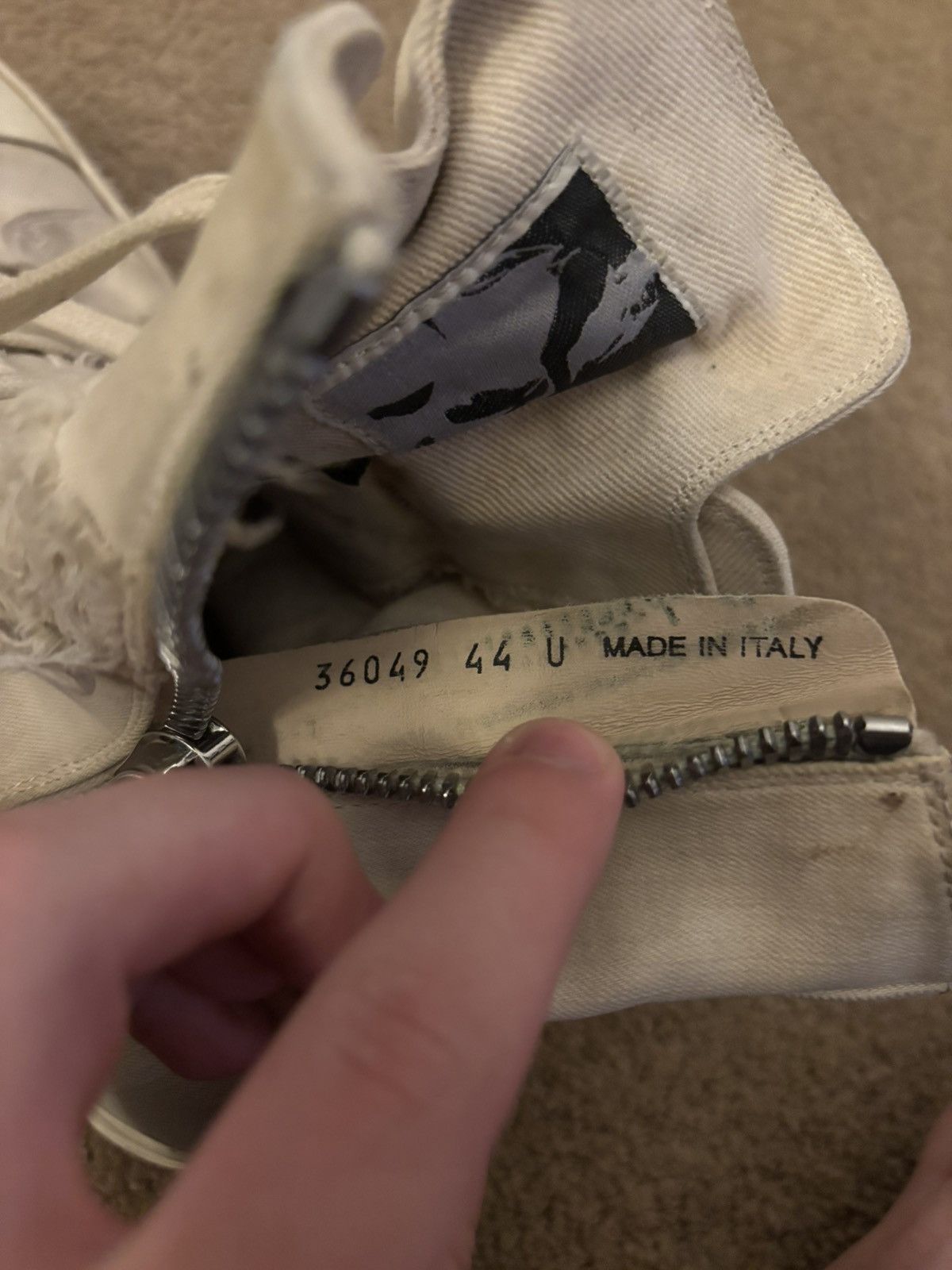 Rick Owens Rick Owen Thrashed Ramones Size US 11 / EU 44 - 7 Thumbnail