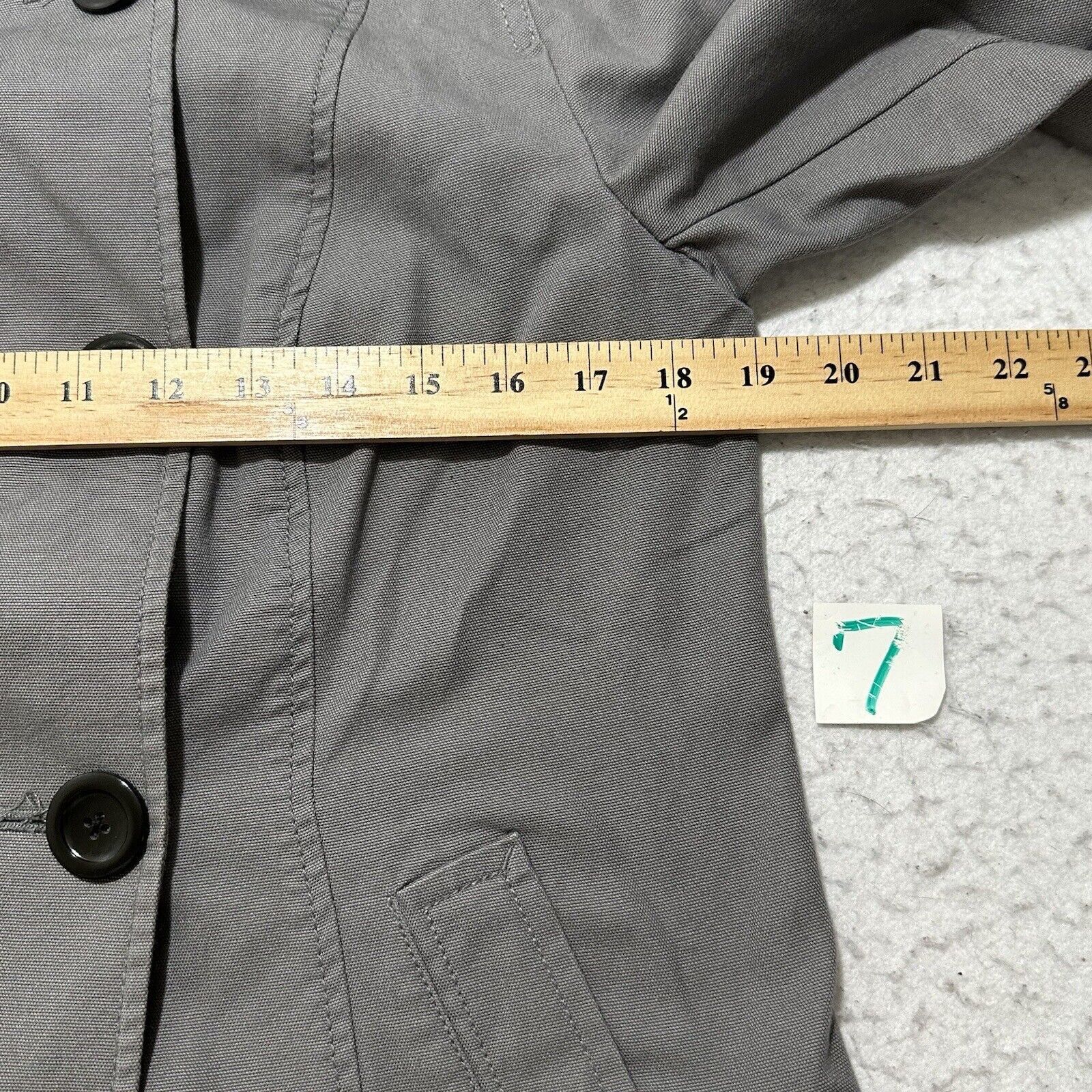 Old Navy Old Navy Small Double Breasted Jean Military Jacket Gray Size S / US 4 / IT 40 - 11 Thumbnail