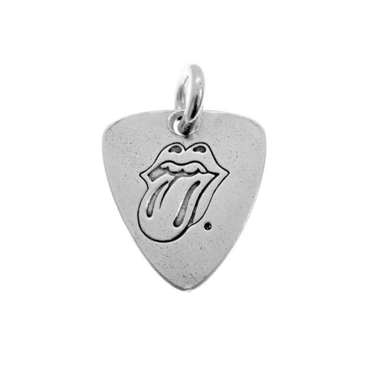 Chrome Hearts Chrome Hearts stones lip tongue Guitar Pick Necklace Silver Size ONE SIZE - 2 Thumbnail