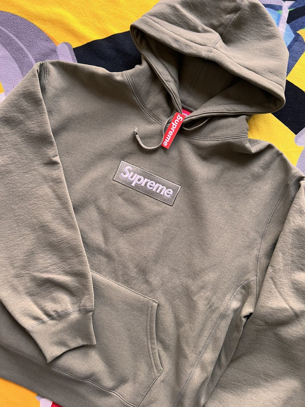 Supreme M Supreme Box Logo Hooded Sweatshirt olive FW25 green hoodie Size US M / EU 48-50 / 2 - 12 Thumbnail