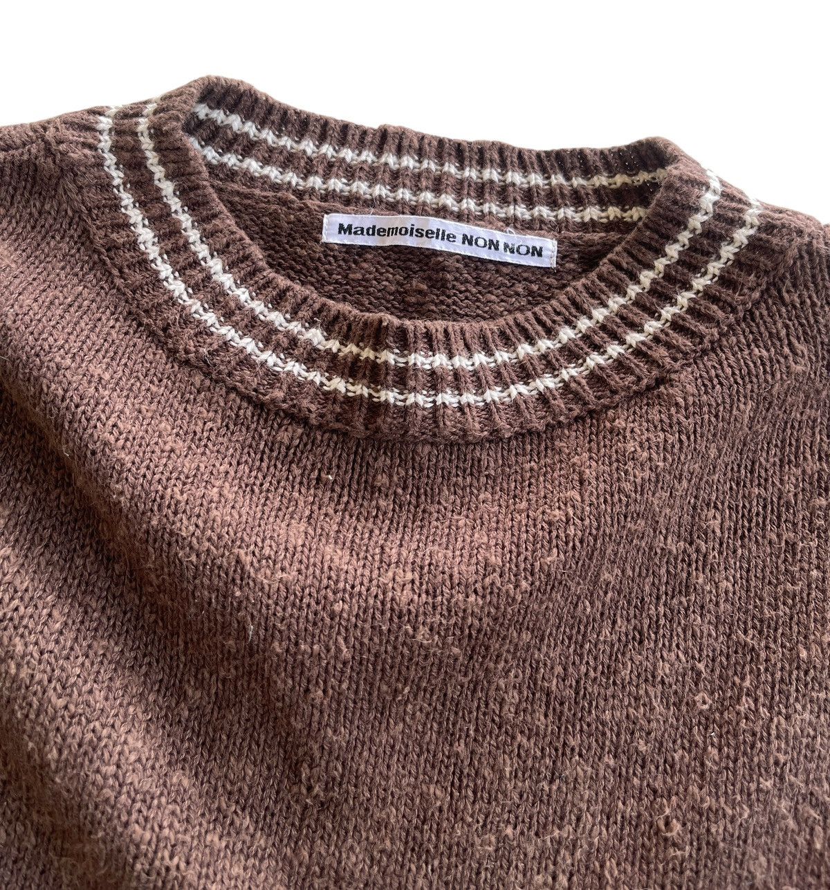 Mademoiselle Non Non Brown Knitted Sweater Size S / US 4 / IT 40 - 4 Thumbnail