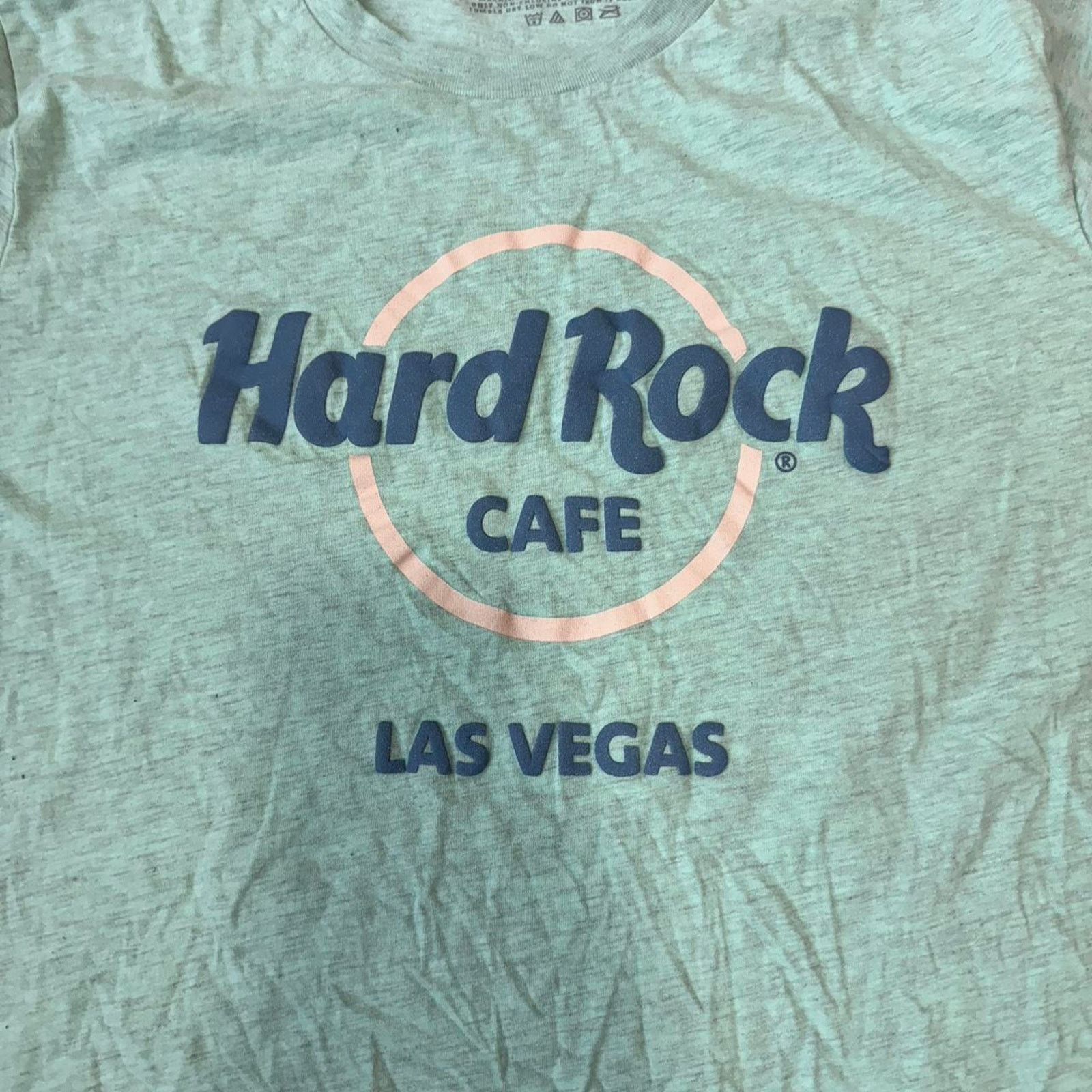Hard Rock Cafe Teal Blue Modern Hard Rock Cafe Las Vegas T-Shirt Size US L / EU 52-54 / 3 - 2 Thumbnail