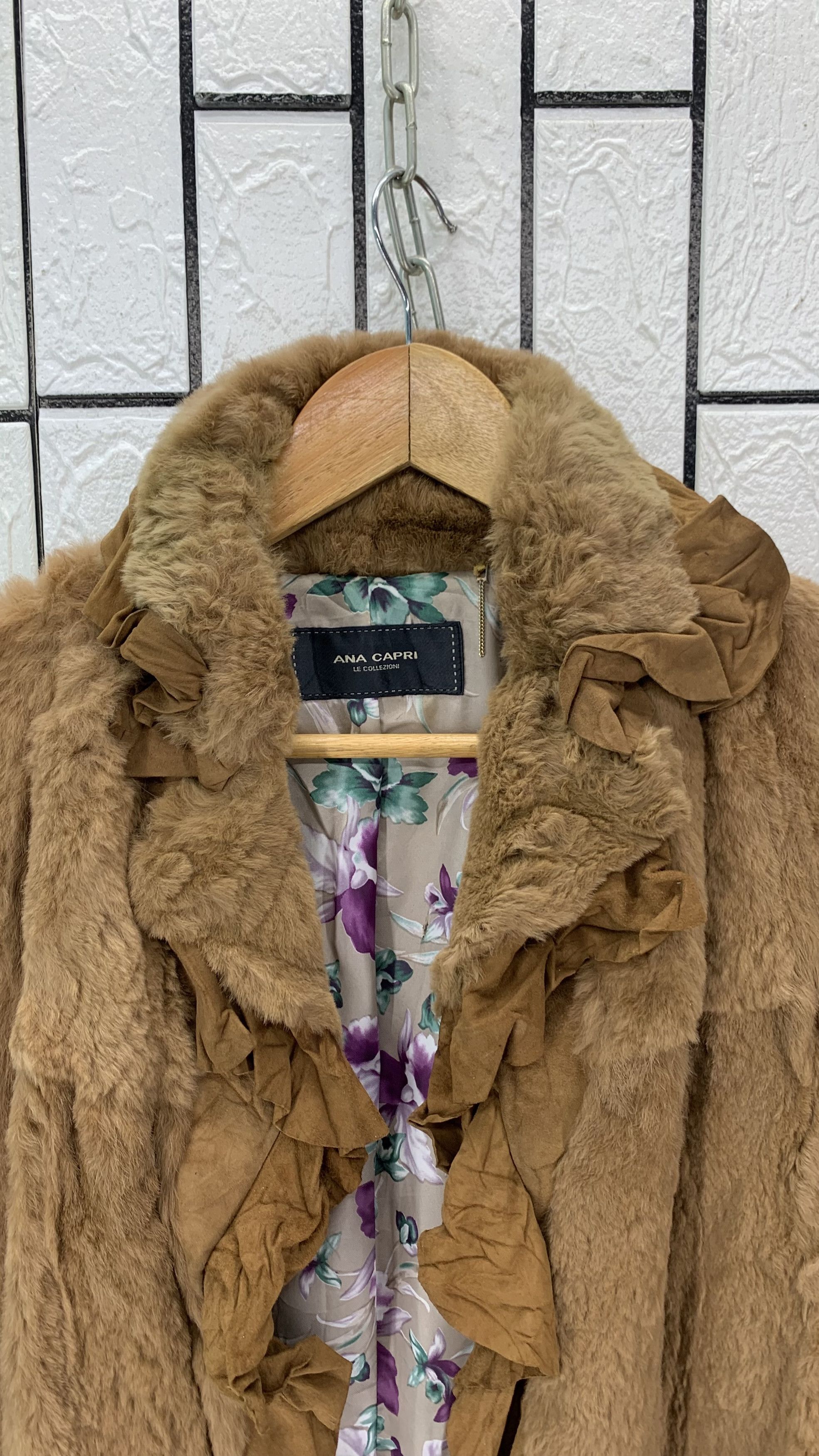 Genuine Leather 📣BESTOFFERNOW Ana Capri Goatskin Rabbit Fur Size S / US 4 / IT 40 - 4 Thumbnail