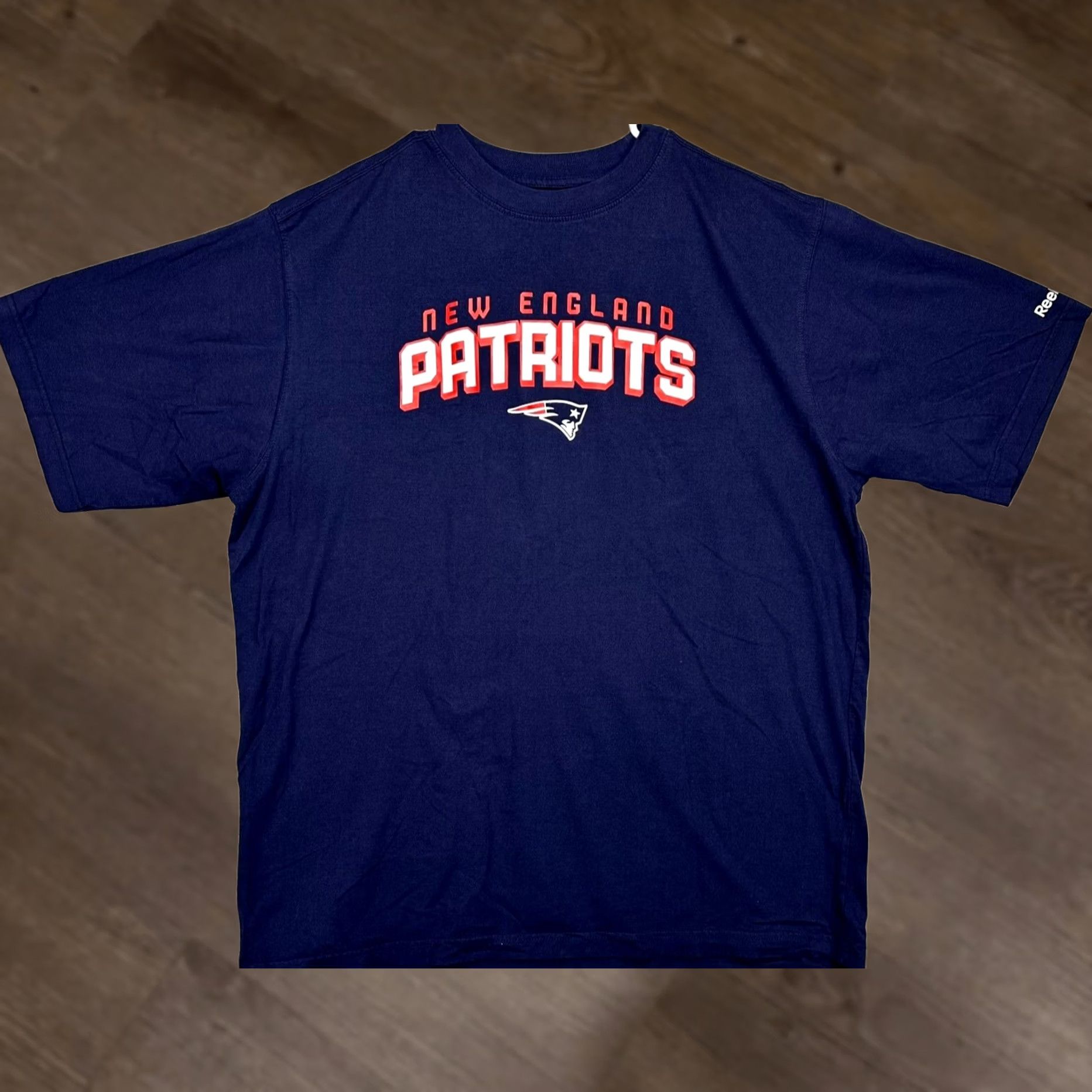 Reebok New England Patriots Shirt Adult XL Navy NFL Football Tee Crew Neck Mens Reebok Size US XL / EU 56 / 4 - 1 Thumbnail