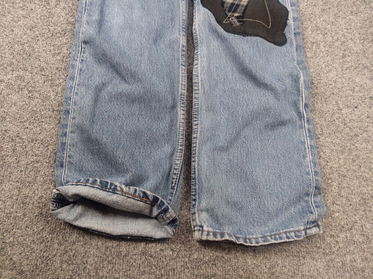 Levi's Vintage 90's Levis 501 Sashiko Patchwork Face Jeans watanabe Size US 33 - 8 Thumbnail