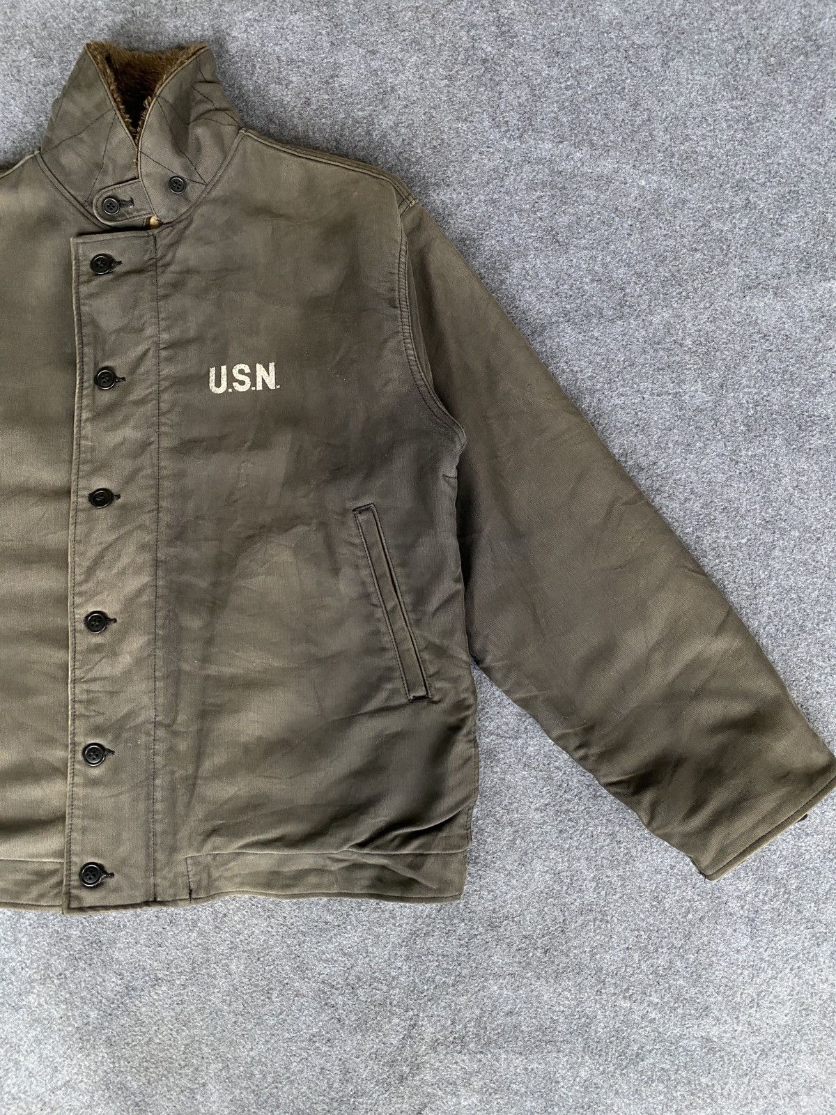 Vintage Vintage usn air force jacket Size US XL / EU 56 / 4 - 3 Thumbnail