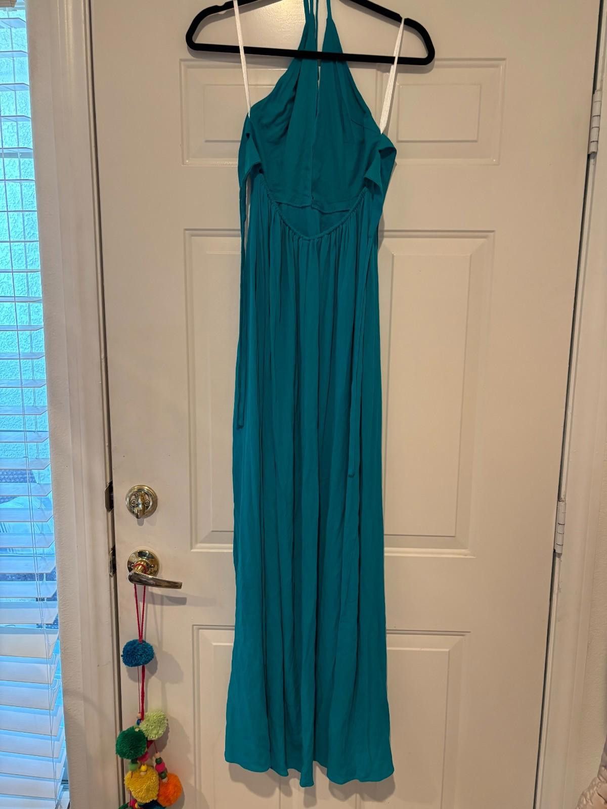 Designer Women's Superdown teal size small maxi dress Size S / US 4 / IT 40 - 3 Thumbnail
