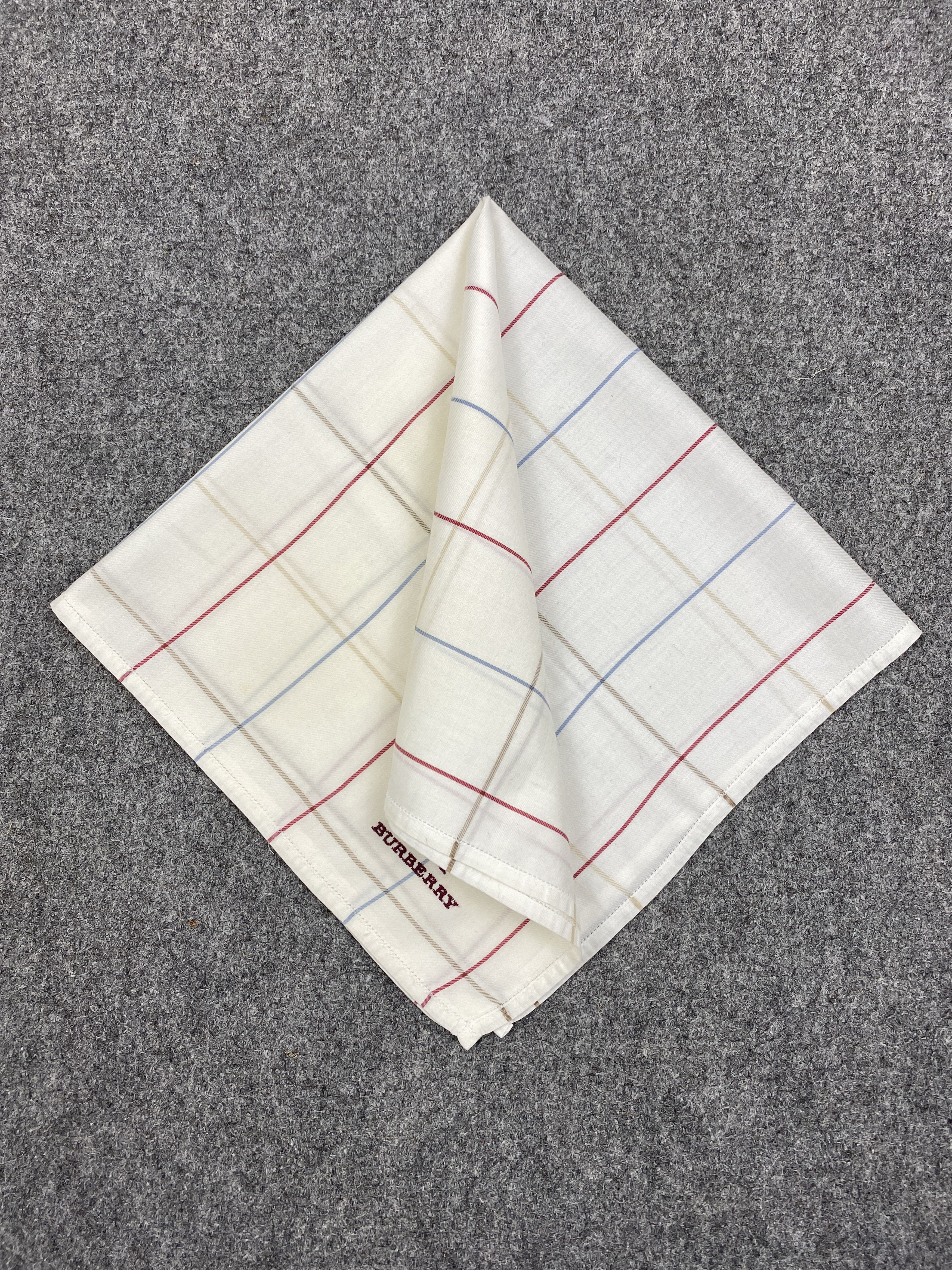 Burberry × Vintage Burberry Handkerchief / Bandana / Neckerchief HKC0545 Size ONE SIZE - 3 Thumbnail