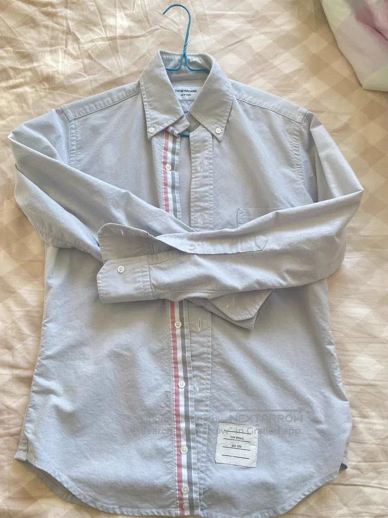 Thom Browne Thom Browne Blue shirt jacket Size US XS / EU 42 / 0 - 1 Thumbnail