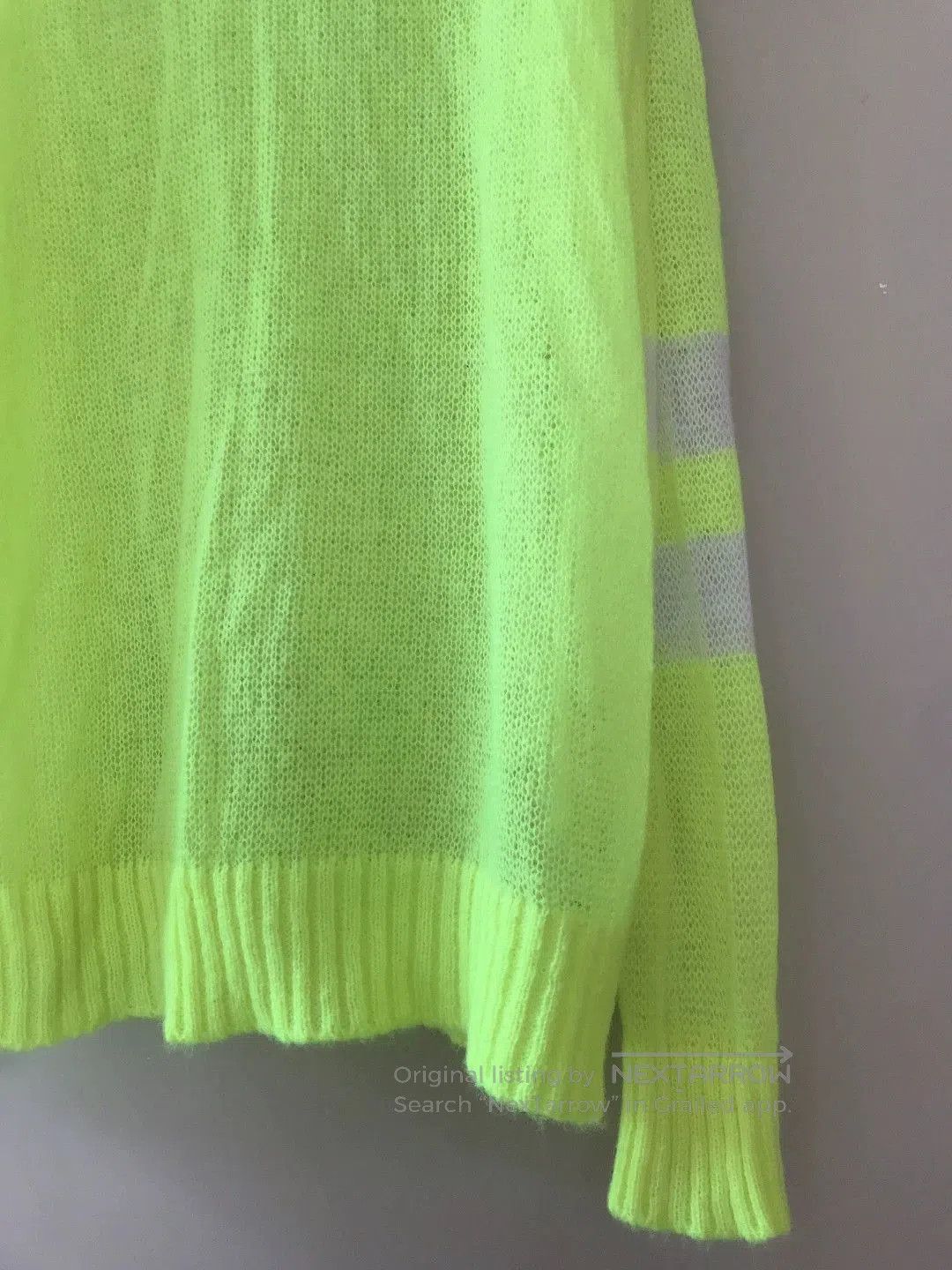 Maison Margiela Maison Margiela Fluorescent Wool Sweater. Size XS / US 0-2 / IT 36-38 - 3 Thumbnail