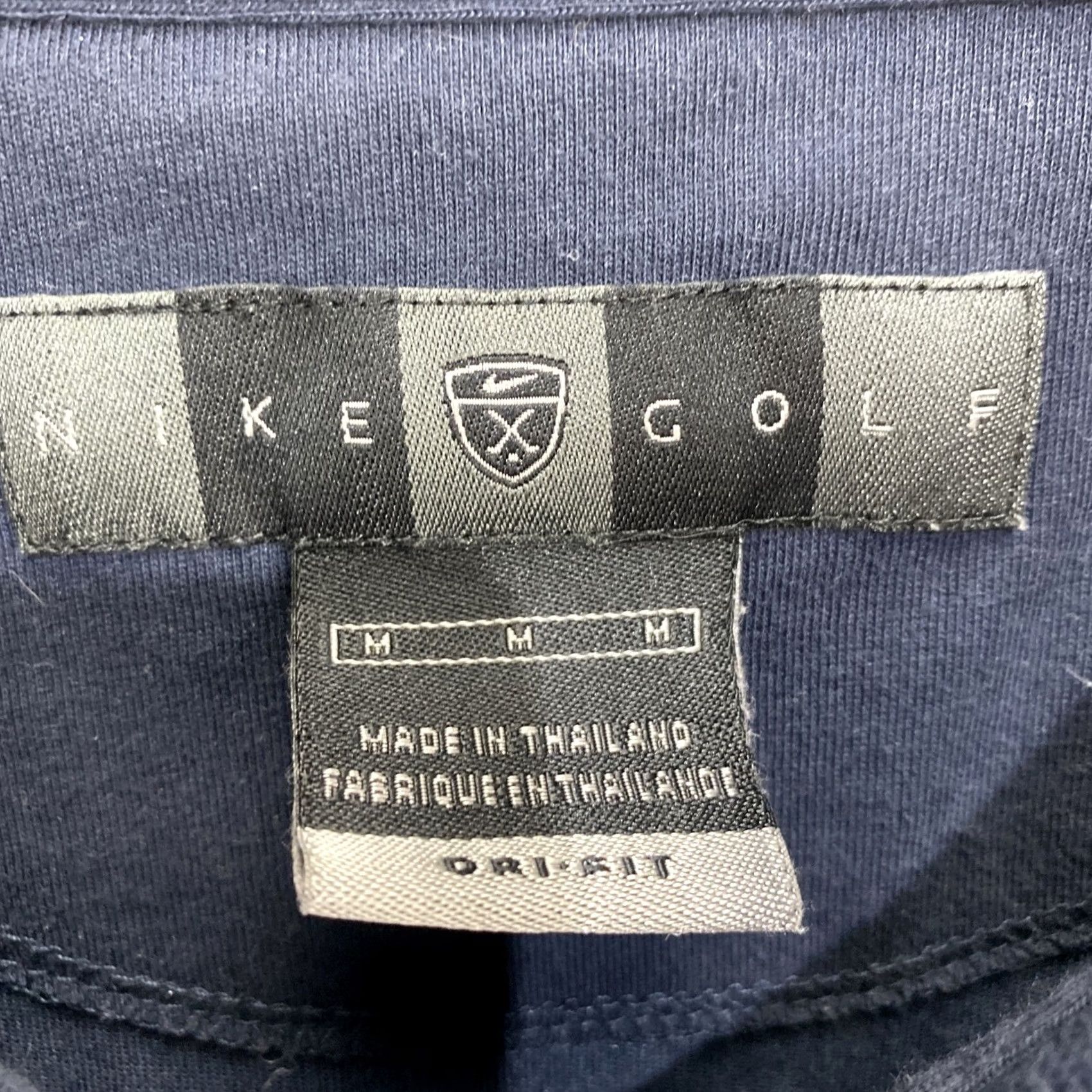 Nike Nike Golf Polo Shirt Short Sleeve Mens Dri-Fit Navy Blue M Regular Size US M / EU 48-50 / 2 - 2 Thumbnail