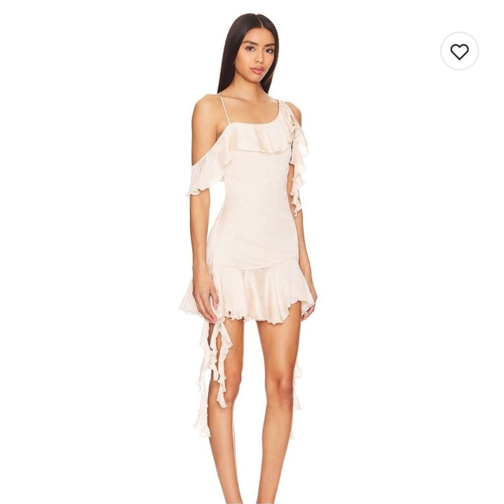 NBD NBD Angus Mini Dress in Champagne Butterfly, Size: S Size S / US 4 / IT 40 - 1 Thumbnail