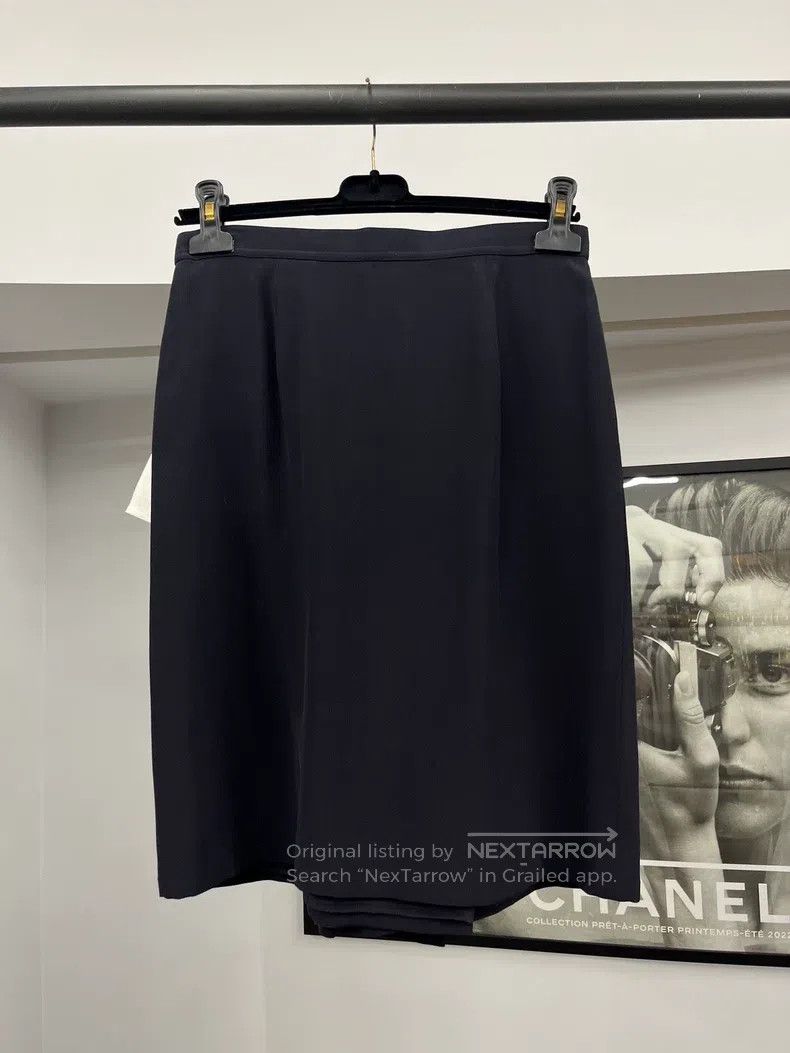 Hermes Hermes Black Silk Skirt Size 24" / US 00 / IT 34 - 3 Thumbnail