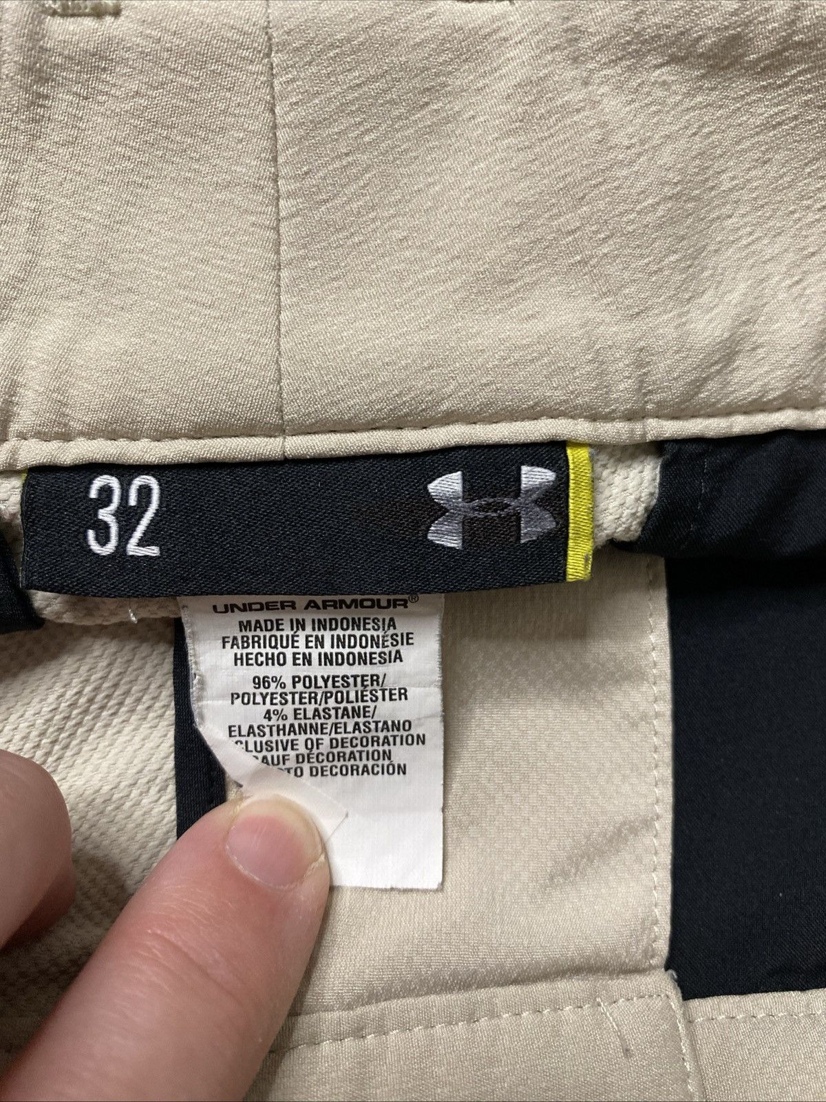Under Armour Under Armour Women's Pants Performance Casual Beige Size 32 Size 32" / US 10 / IT 46 - 3 Thumbnail