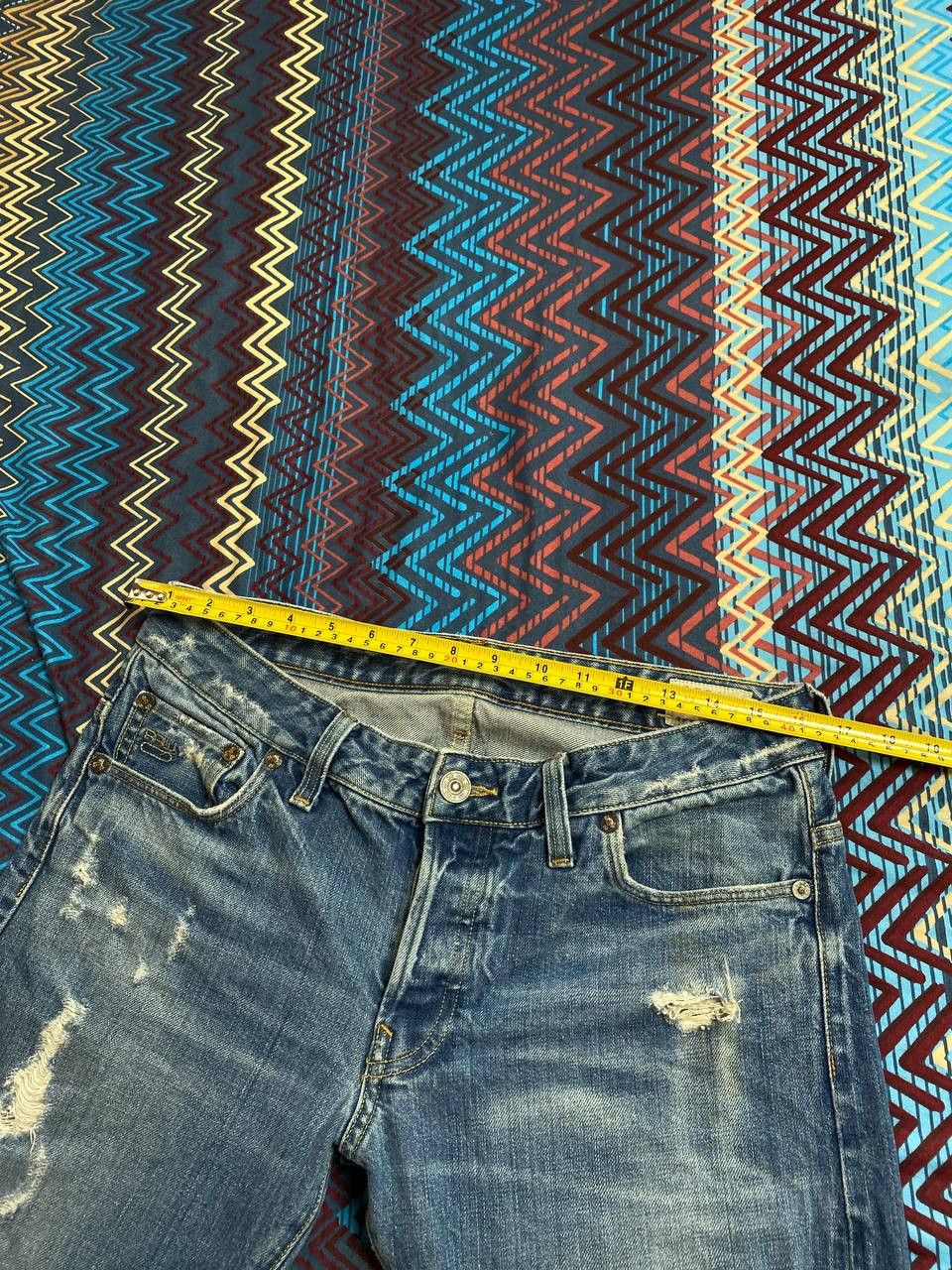 G-Star × Vintage Vintage G-Star Raw Distressed Tapered Jeans G-star 96 Y2K Size US 32 / EU 48 - 6 Thumbnail