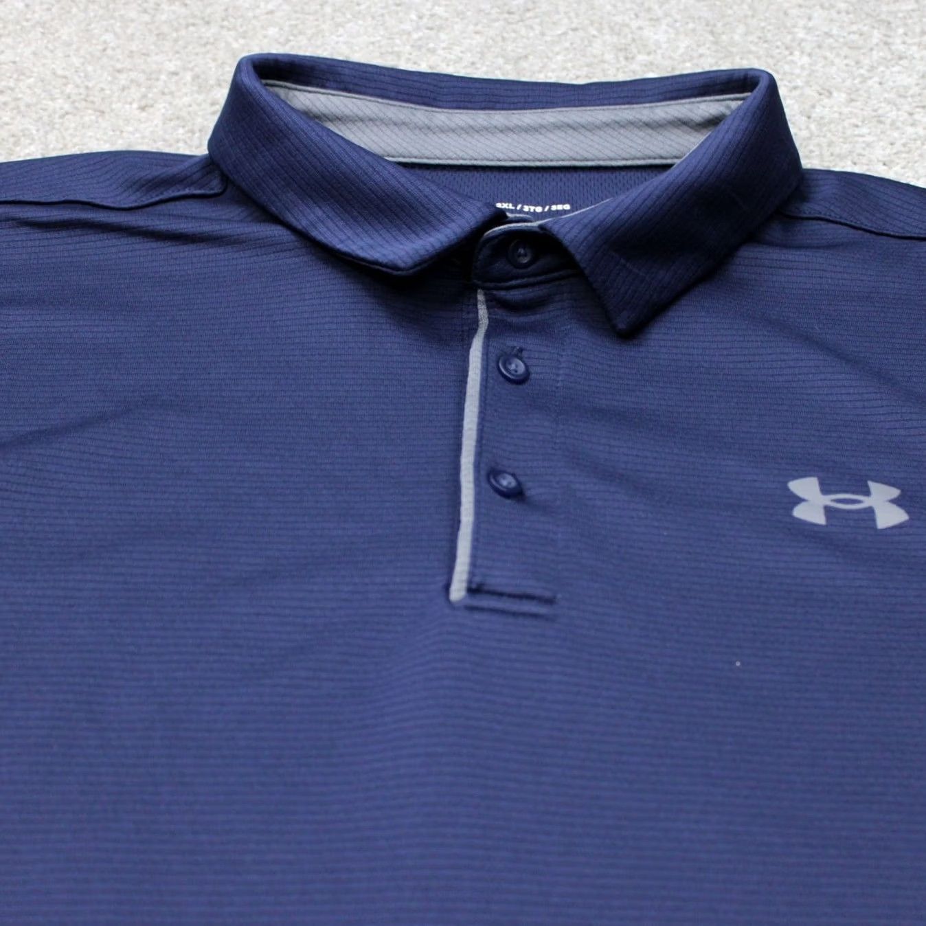 Under Armour Under Armour Polo Shirt Mens 3XL XXXL Blue Short Sleeve Regular Fit Logo Breathable Polo Shirt 3XL Blue Under Armour HeatGear Brand- Under Armour的 Size US XXL / EU 58 / 5 - 5 Thumbnail