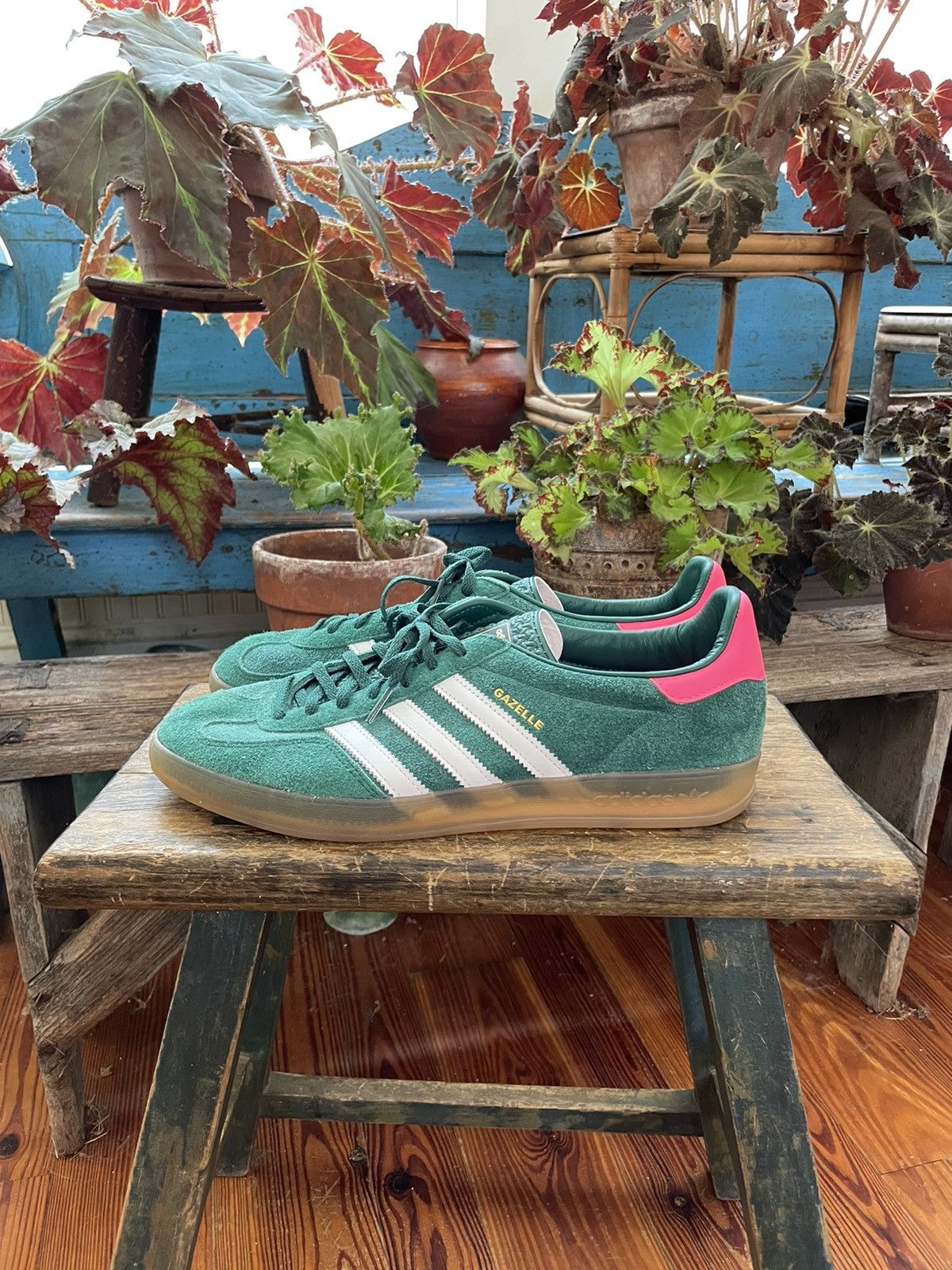 Adidas Adidas Gazelle Indoor Collegiate Green Lucid Pink | Grailed
