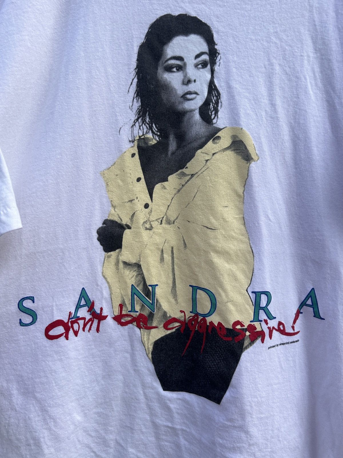 Band Tees 90s Vintage Sandra Don't Be Agressive 1992 Single Stitch Tee Size US L / EU 52-54 / 3 - 2 Thumbnail