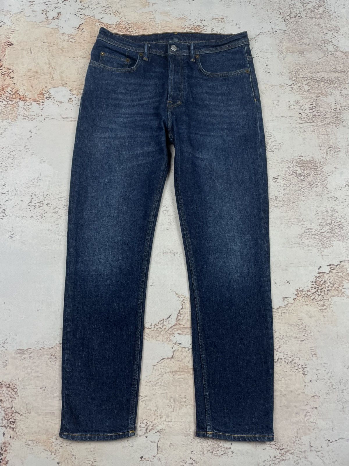 Acne Studios Acne Studios W31 L32 River Dark Blue Denim Jeans (Men’s) Size US 31 - 1 Thumbnail