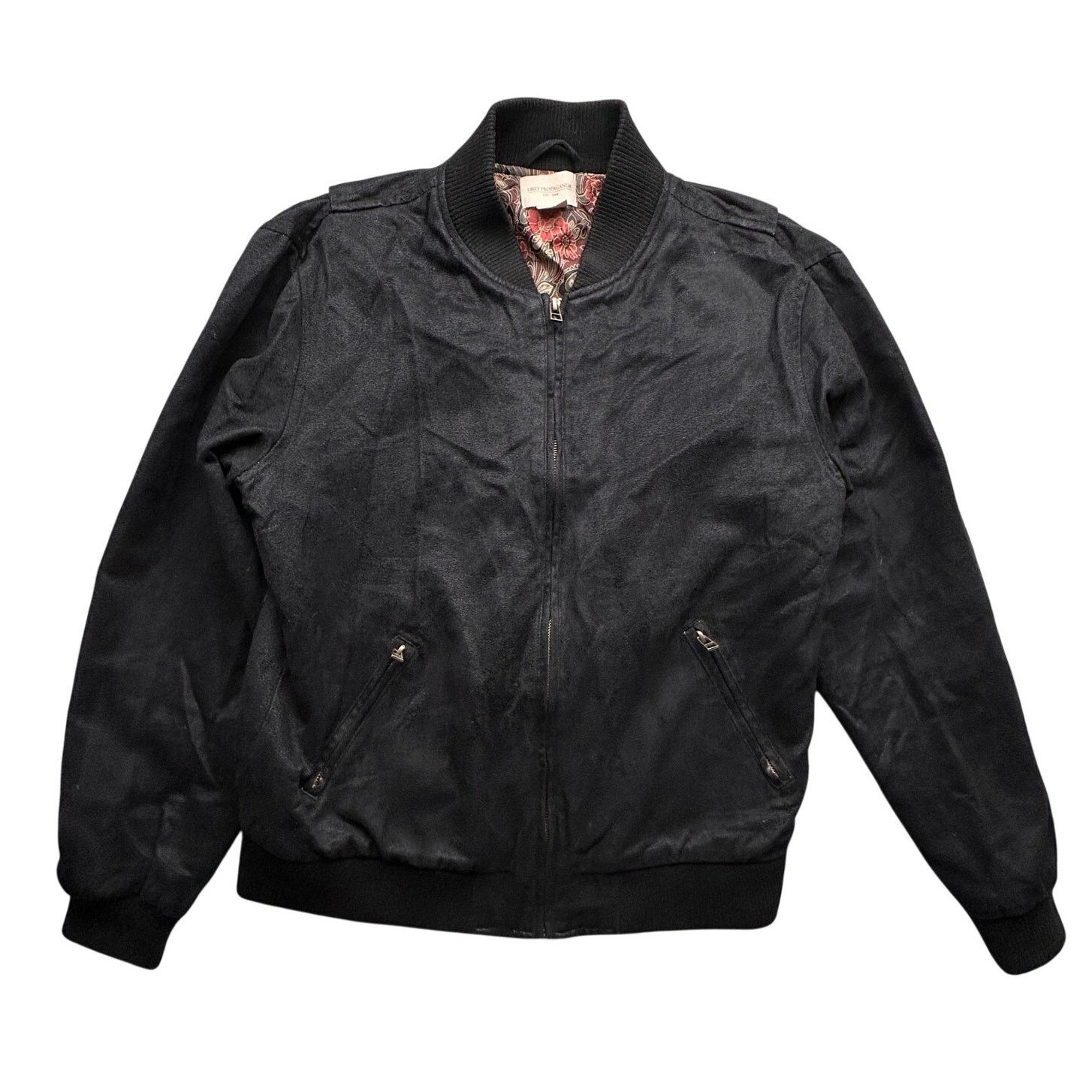 Obey Obey Propaganda Suede Bomber Jacket Men Medium Paisley Black Size US M / EU 48-50 / 2 - 1 Thumbnail