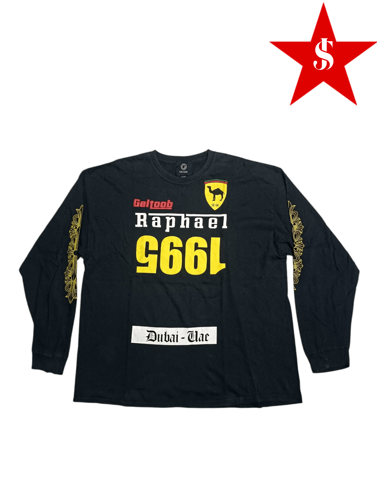Japanese Brand Geltoob Long sleeve T-shirt RAPHAEL Hiphop Street Fashion Size US XXL / EU 58 / 5 - 1 Thumbnail