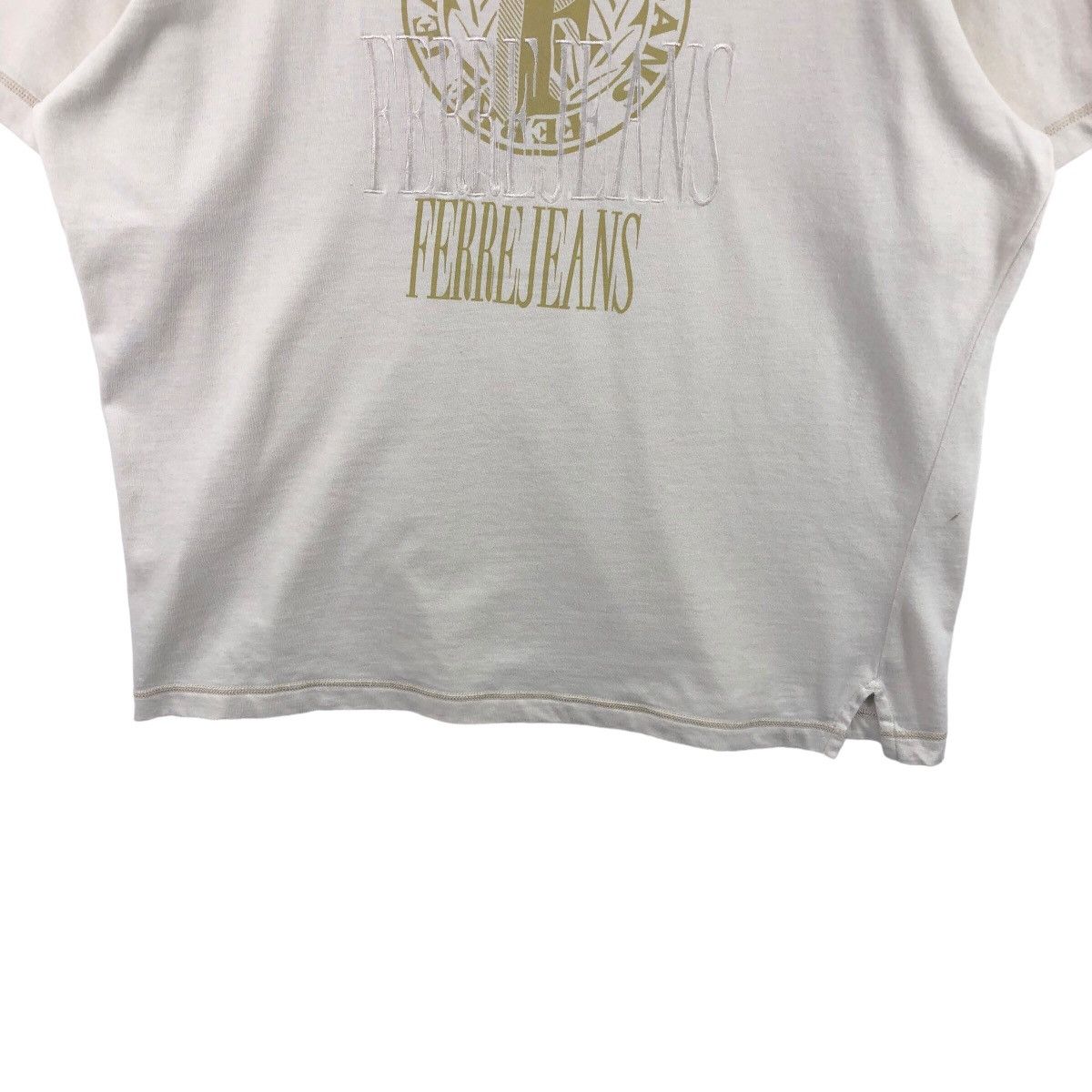 Ferre × Vintage Pick!! Vtg Ferre Jeans Gianfranco Ferre EmbroideryTee Tshirt Size US XXL / EU 58 / 5 - 4 Thumbnail