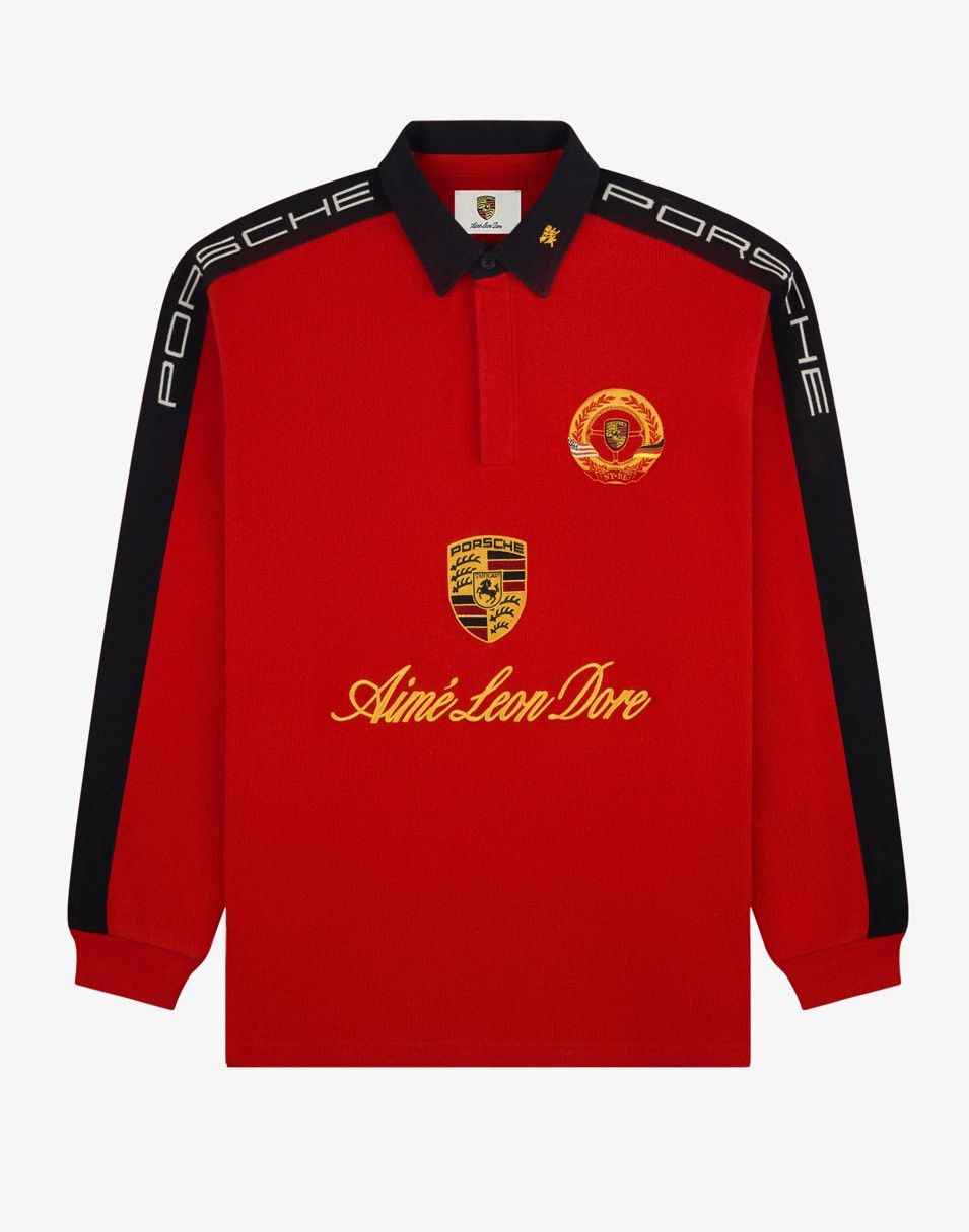 Aime Leon Dore Aime Leon Dore x ALD / Porsche Crest Rugby Red Size Large Size US L / EU 52-54 / 3 - 1 Thumbnail