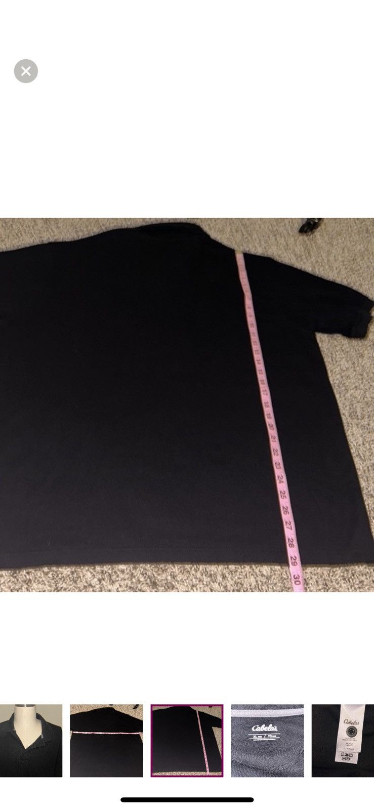 Cabelas Cabelas XL black polo shirt Size US XL / EU 56 / 4 - 2 Thumbnail