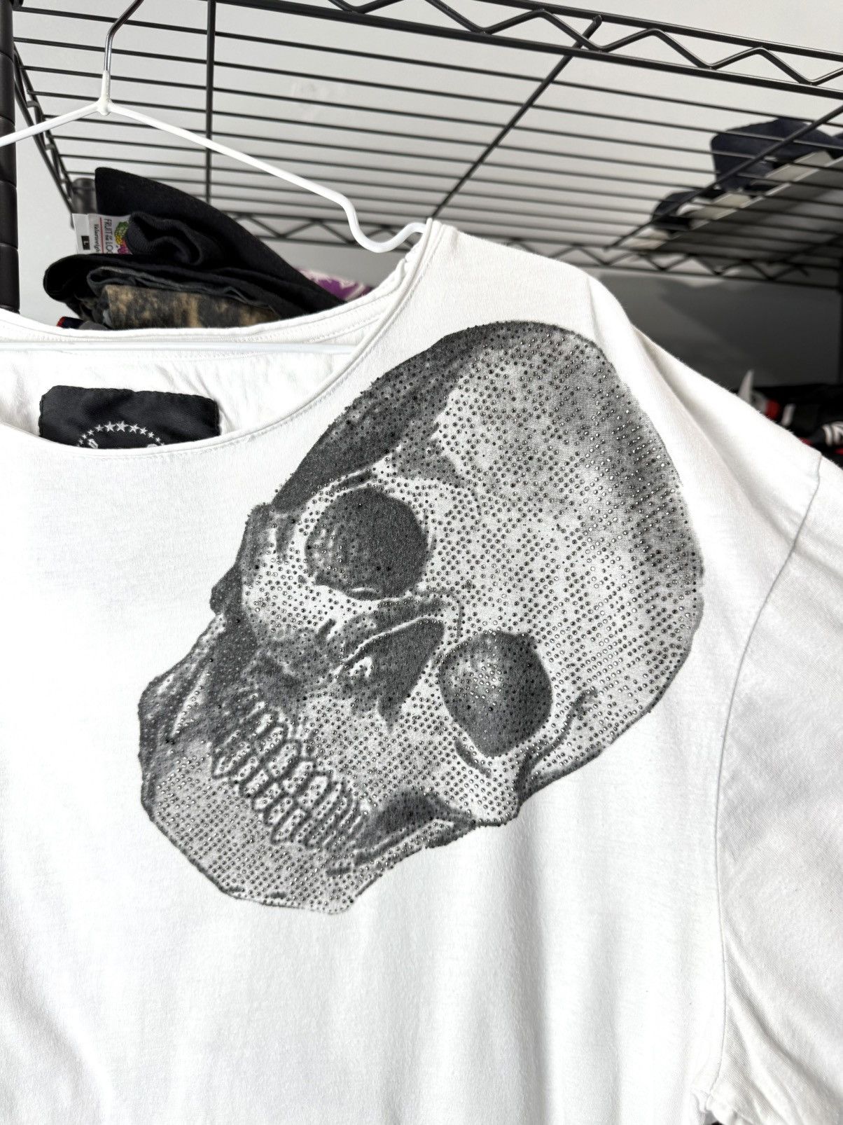 Hysteric Glamour Rare Y2K Roberto Geissini Punk Rhinestones T Shirt Size US XL / EU 56 / 4 - 3 Thumbnail