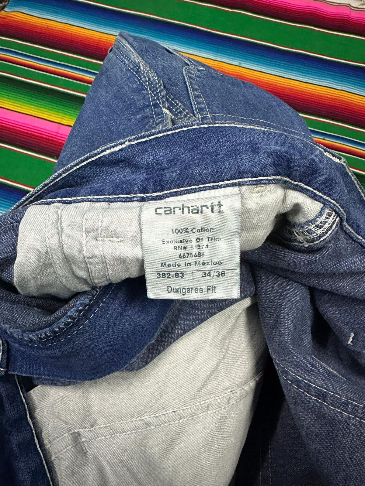 Carhartt Carhartt dungaree fit made in mexico 💥 Size US 36 / EU 52 - 8 Thumbnail