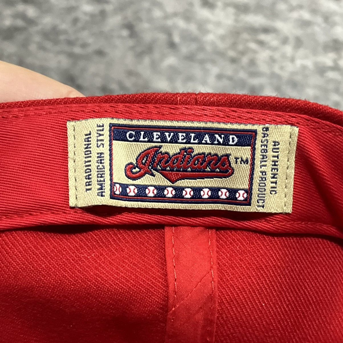 MLB Vintage Cleveland Indians 100 Years 2001 Red Wahoo Hat NEW Size ONE SIZE - 6 Thumbnail