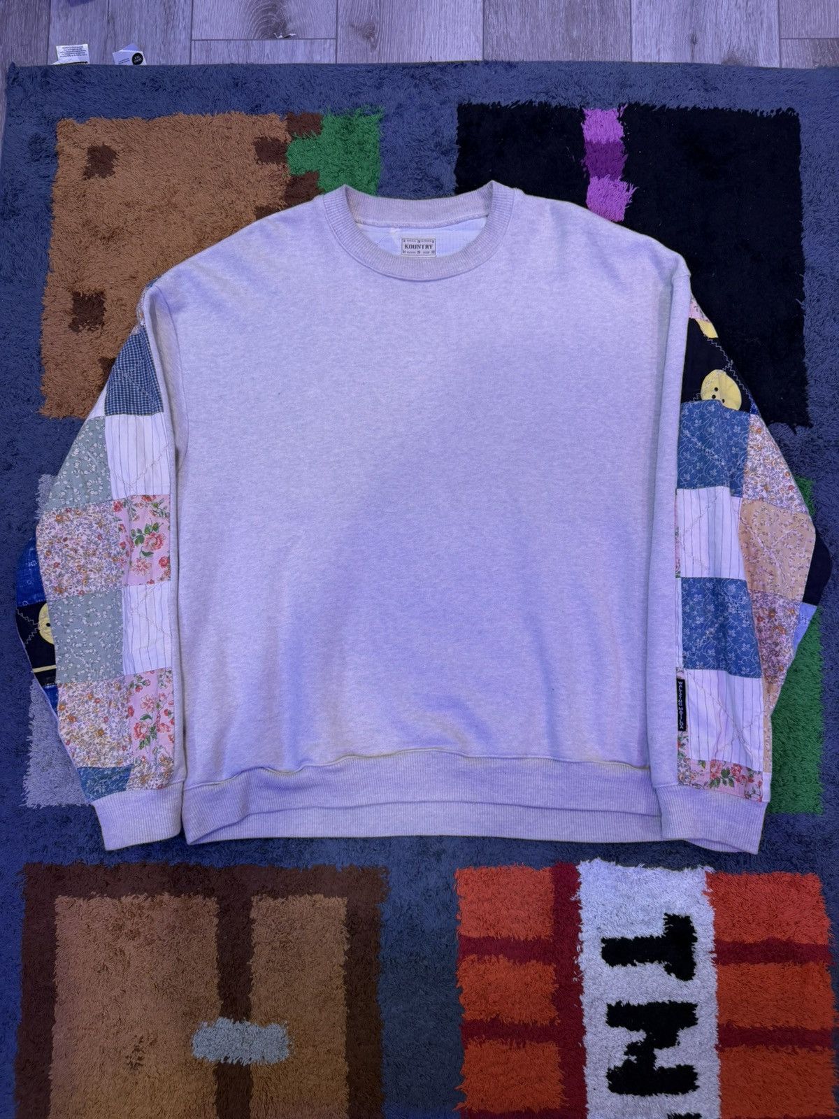 Kapital Kapital Knitted Patchwork Sweater Size US L / EU 52-54 / 3 - 1 Thumbnail