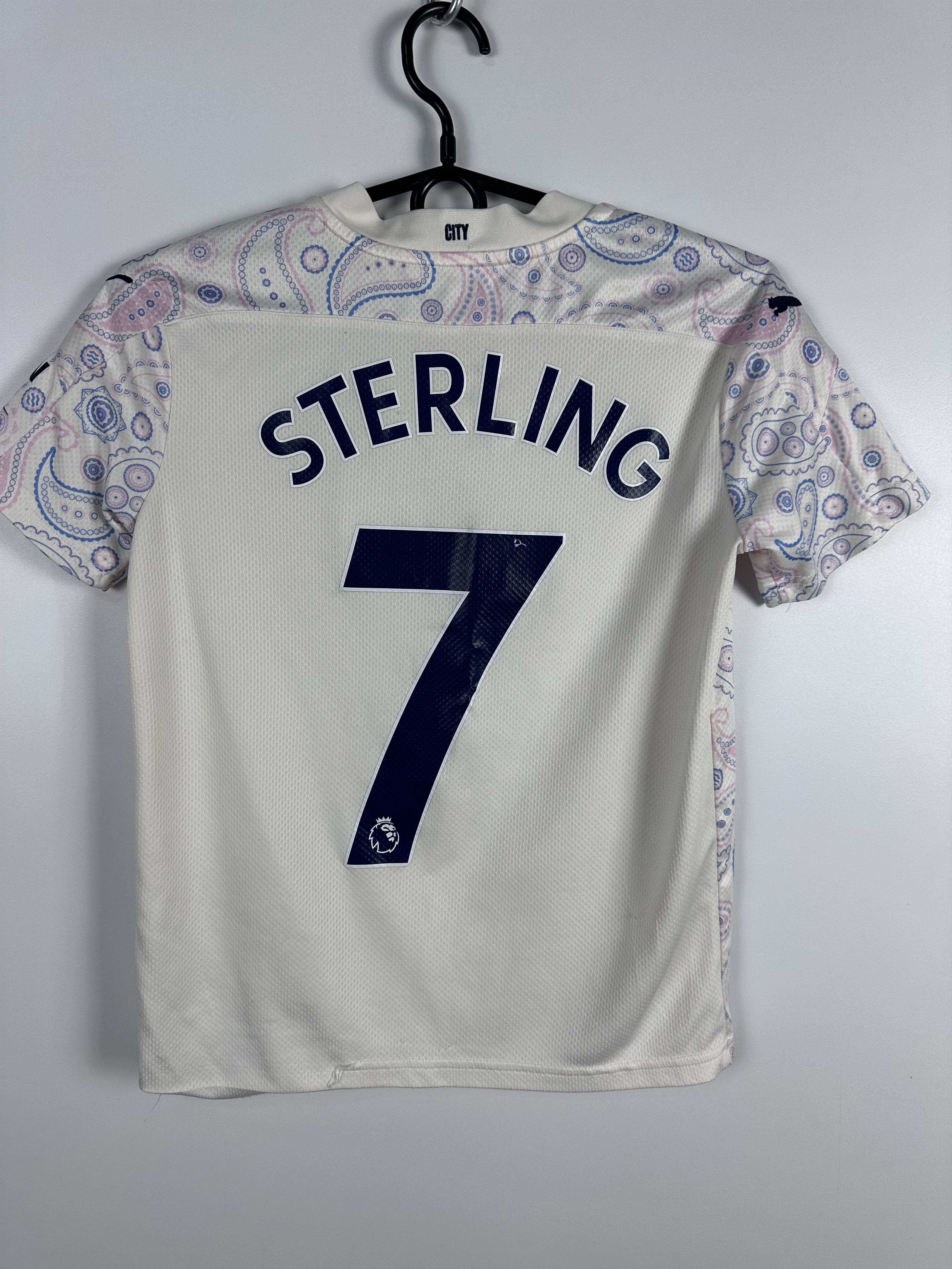 Puma Manchester City 2020 Football Soccer Jersey Sterling YOUTH M Size US XXS / EU 40 - 1 Thumbnail